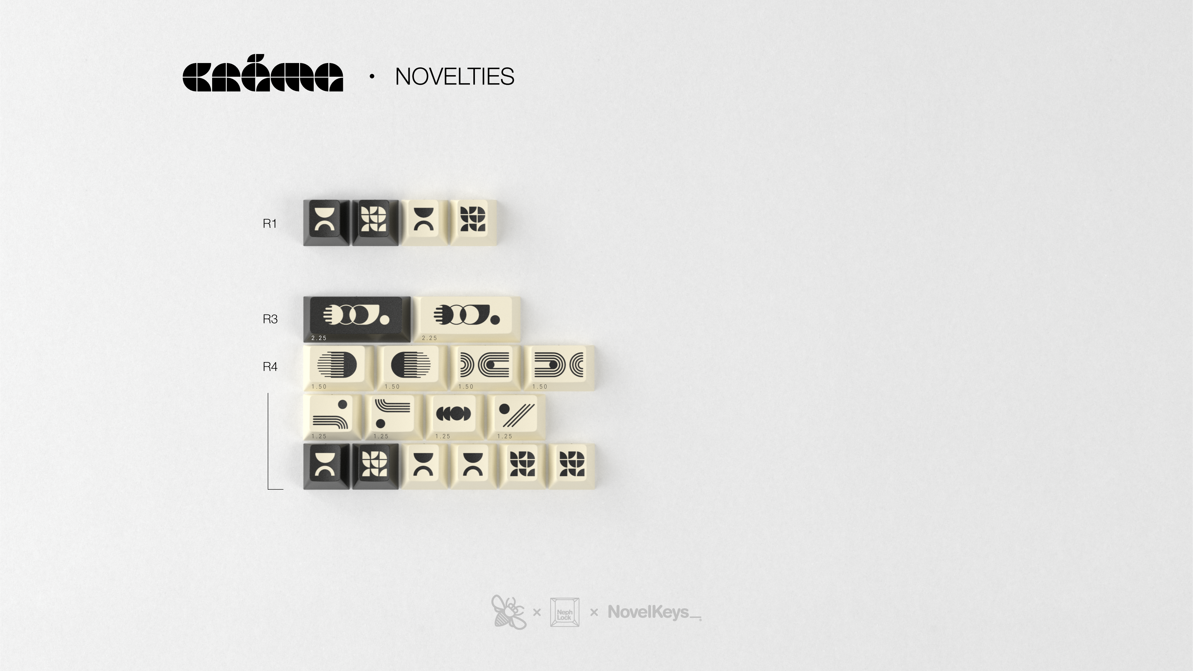 GMK CYL Creme Keycaps