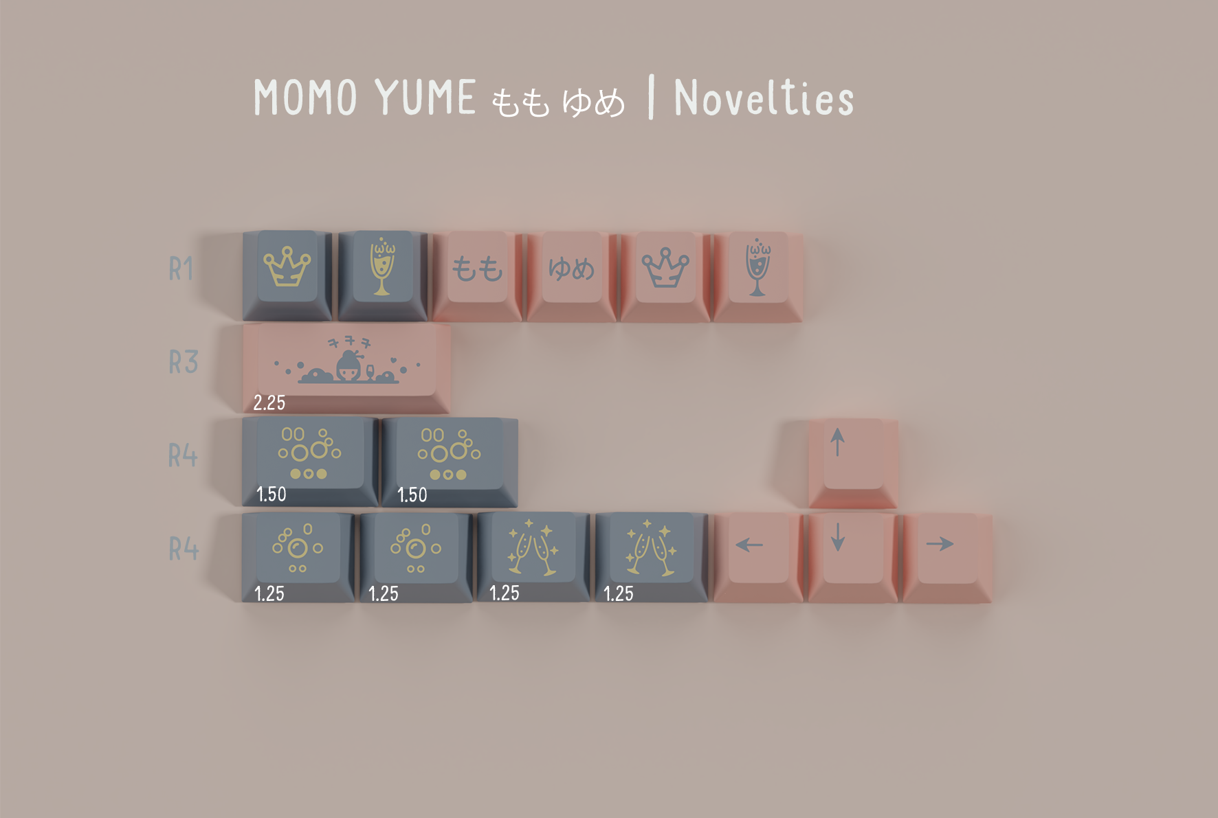 GMK CYL Momo Yume Keycaps