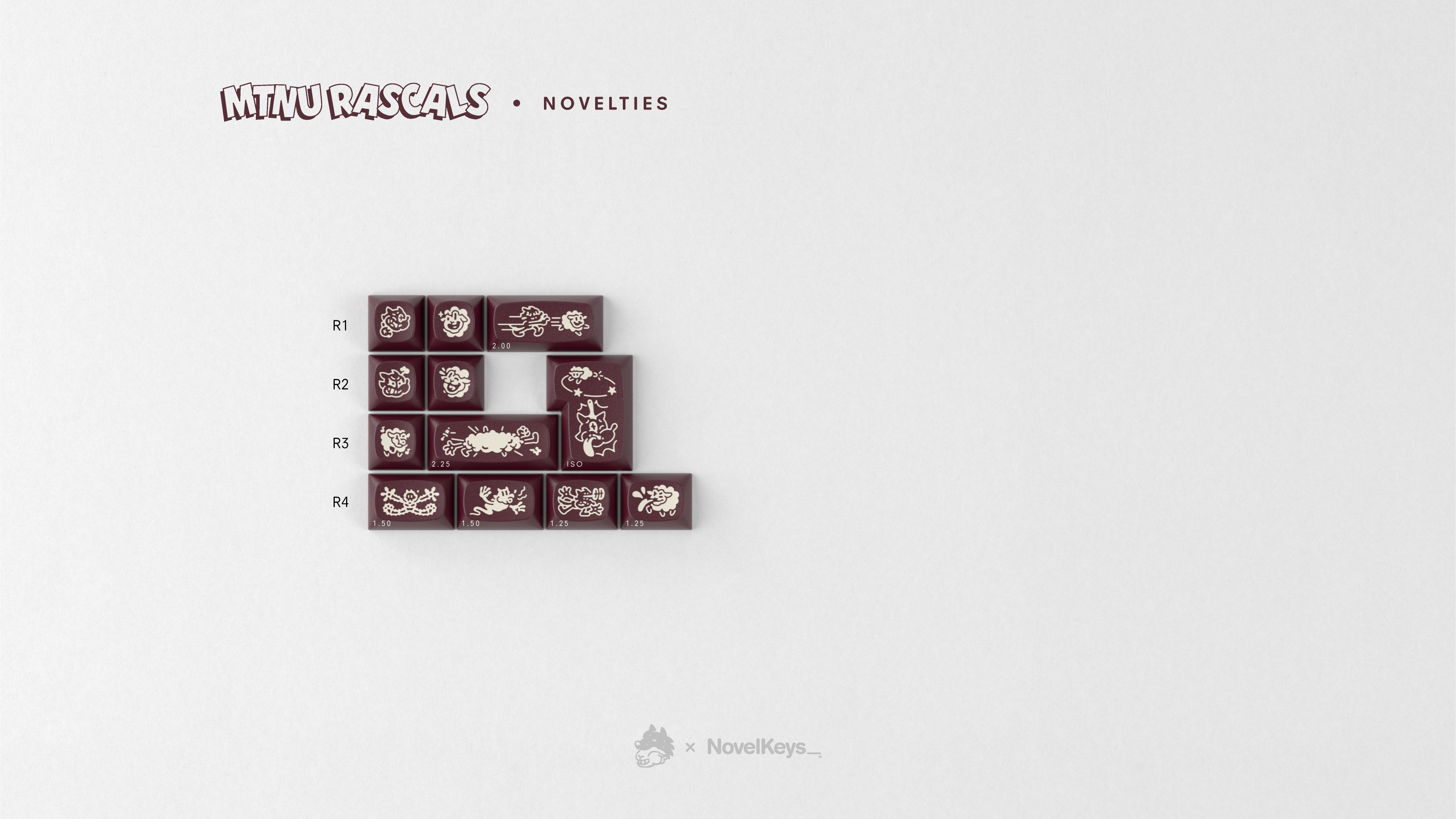 GMK MTNU Rascals Keycaps