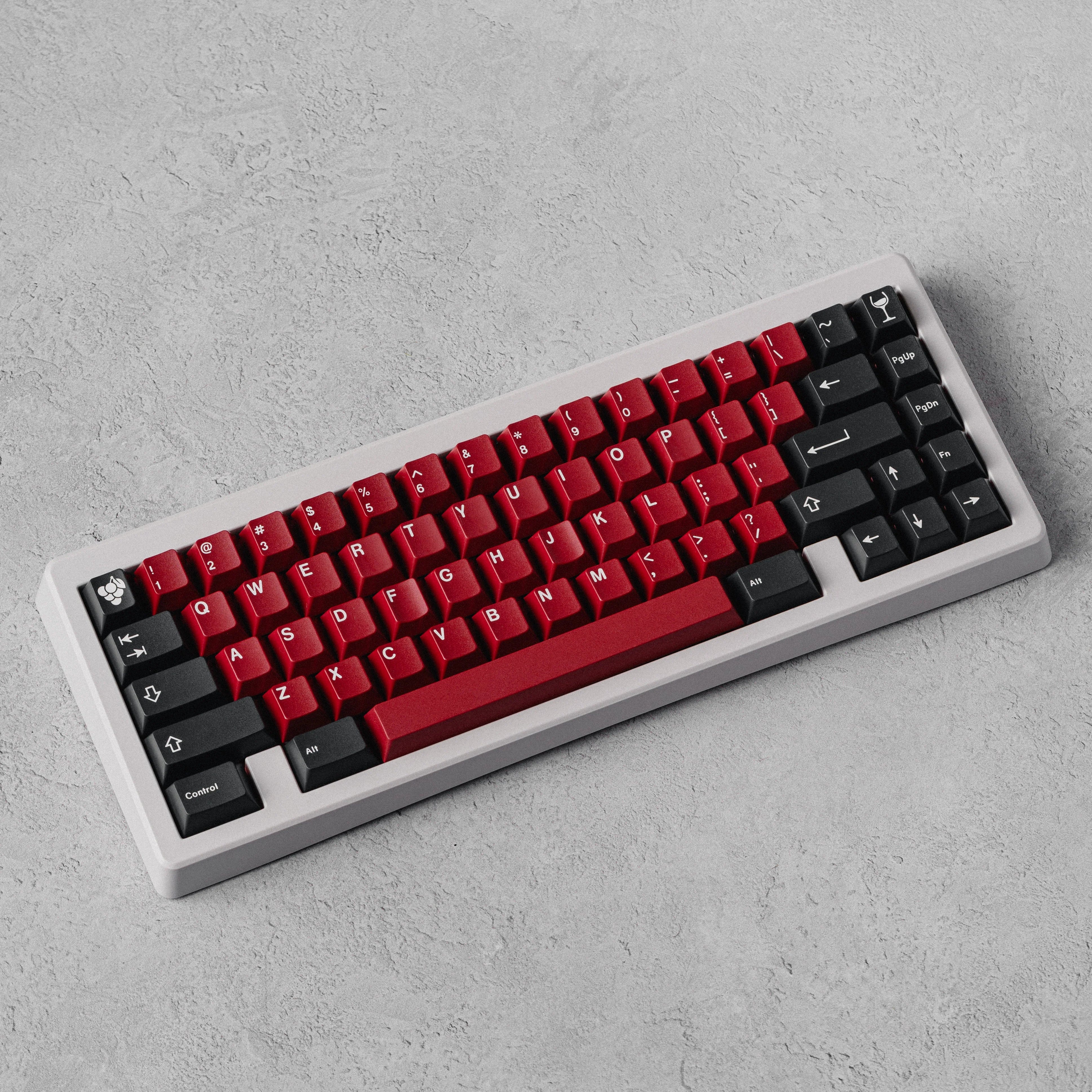GMK CYL Burgundy Keycaps