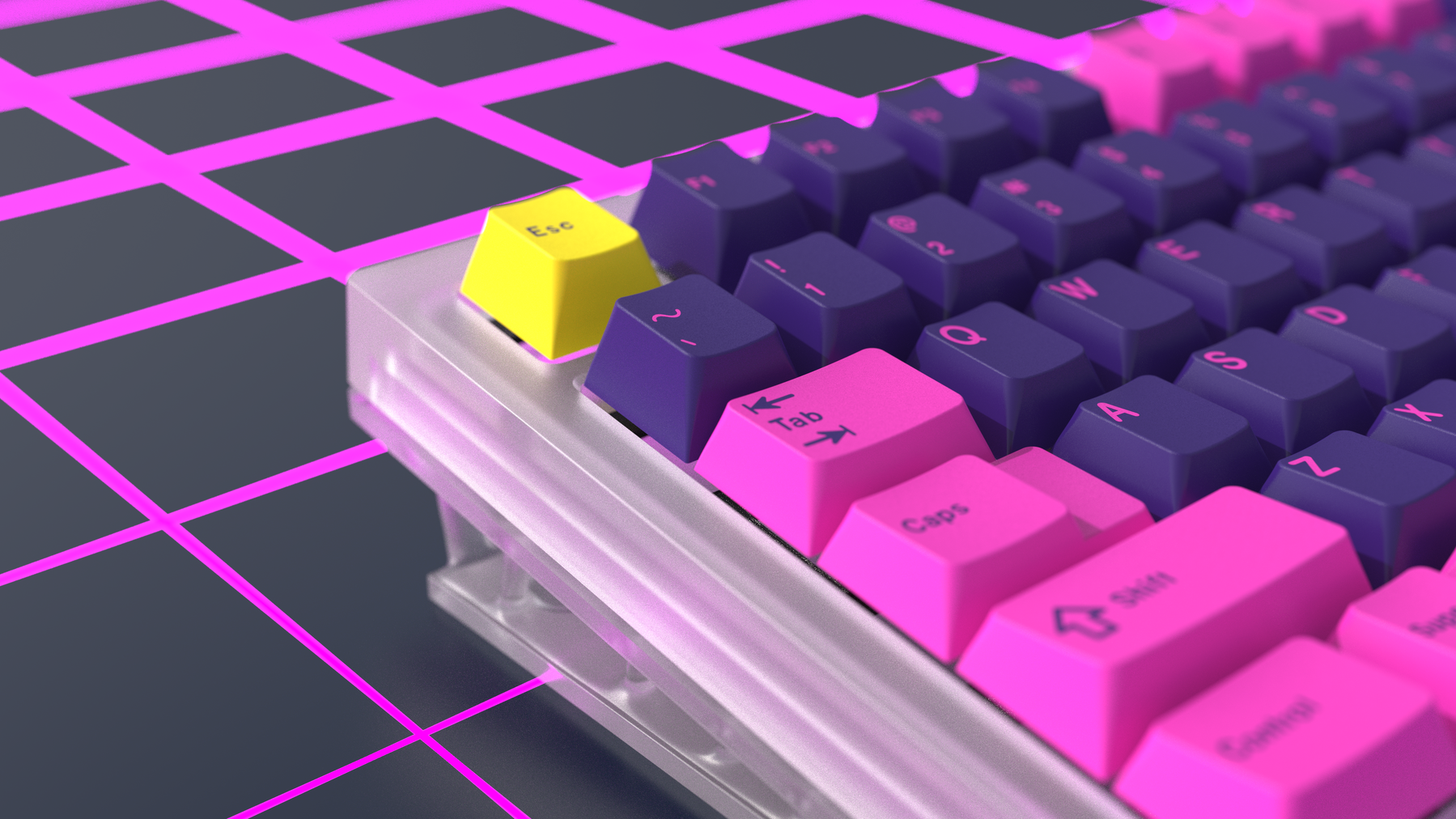 GMK CYL Retrowave Keycaps