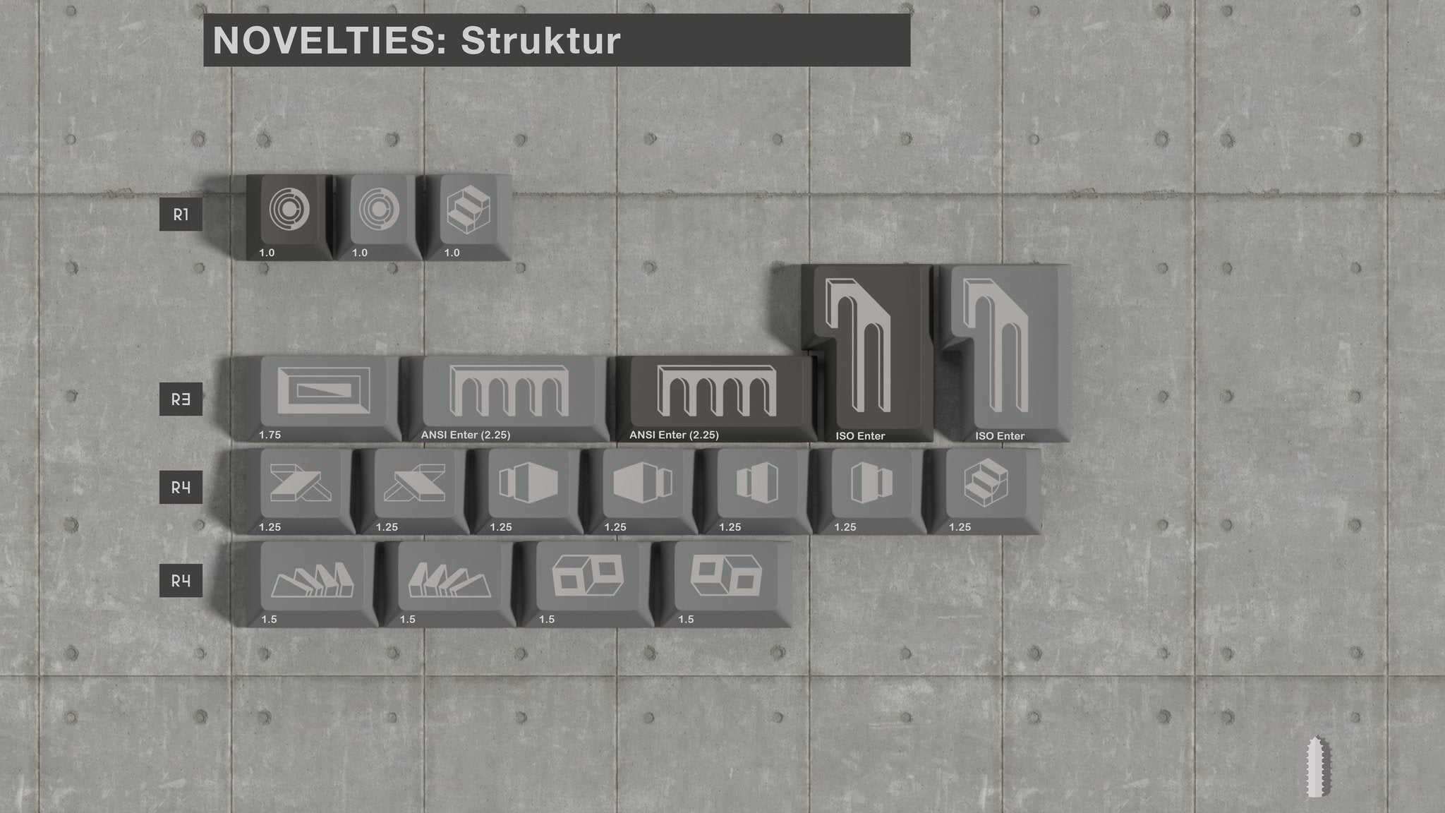 ePBT Brutalist Keycaps