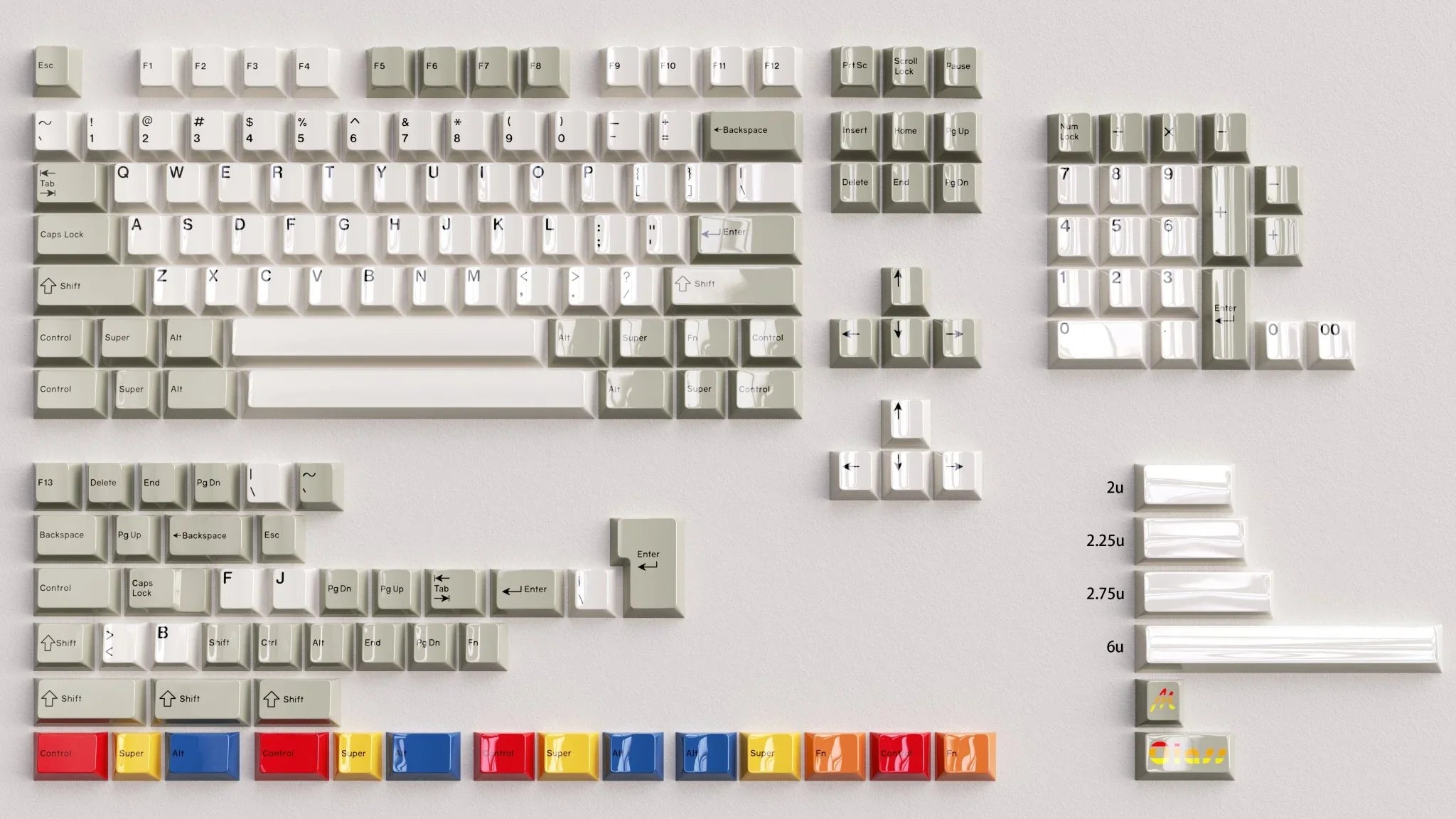 Glazed Beige Keycaps