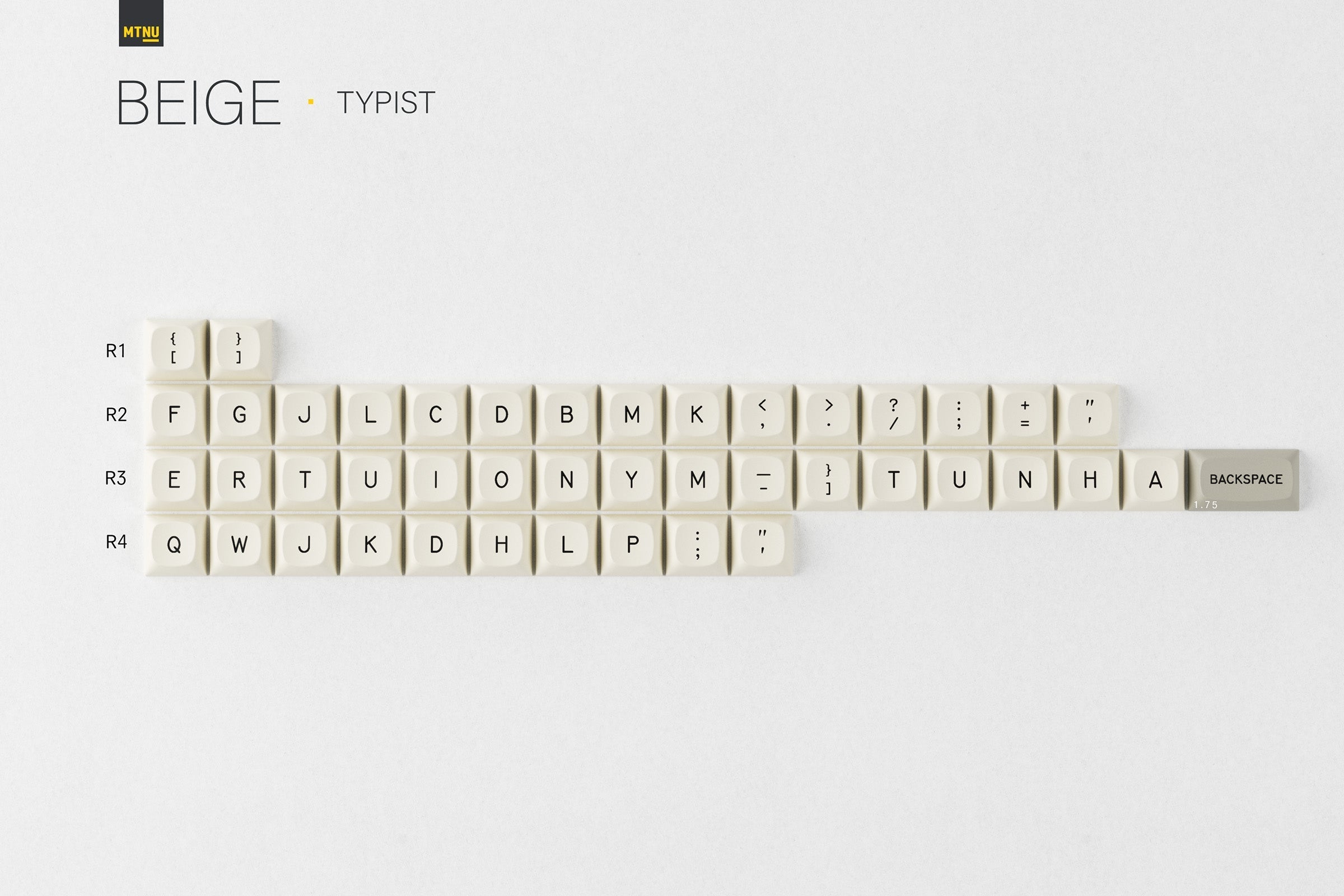GMK MTNU Beige Keycaps