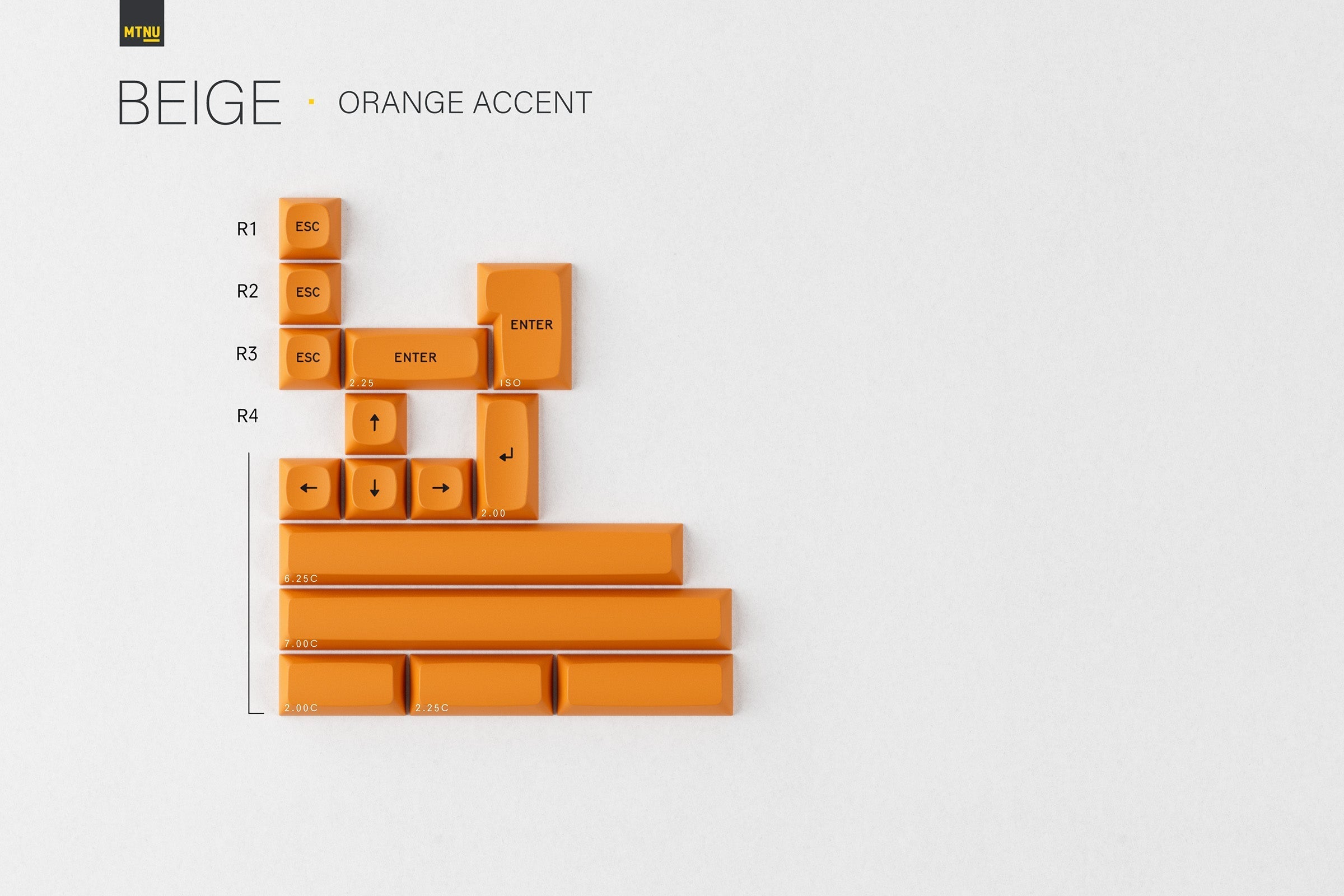 GMK MTNU Beige Keycaps