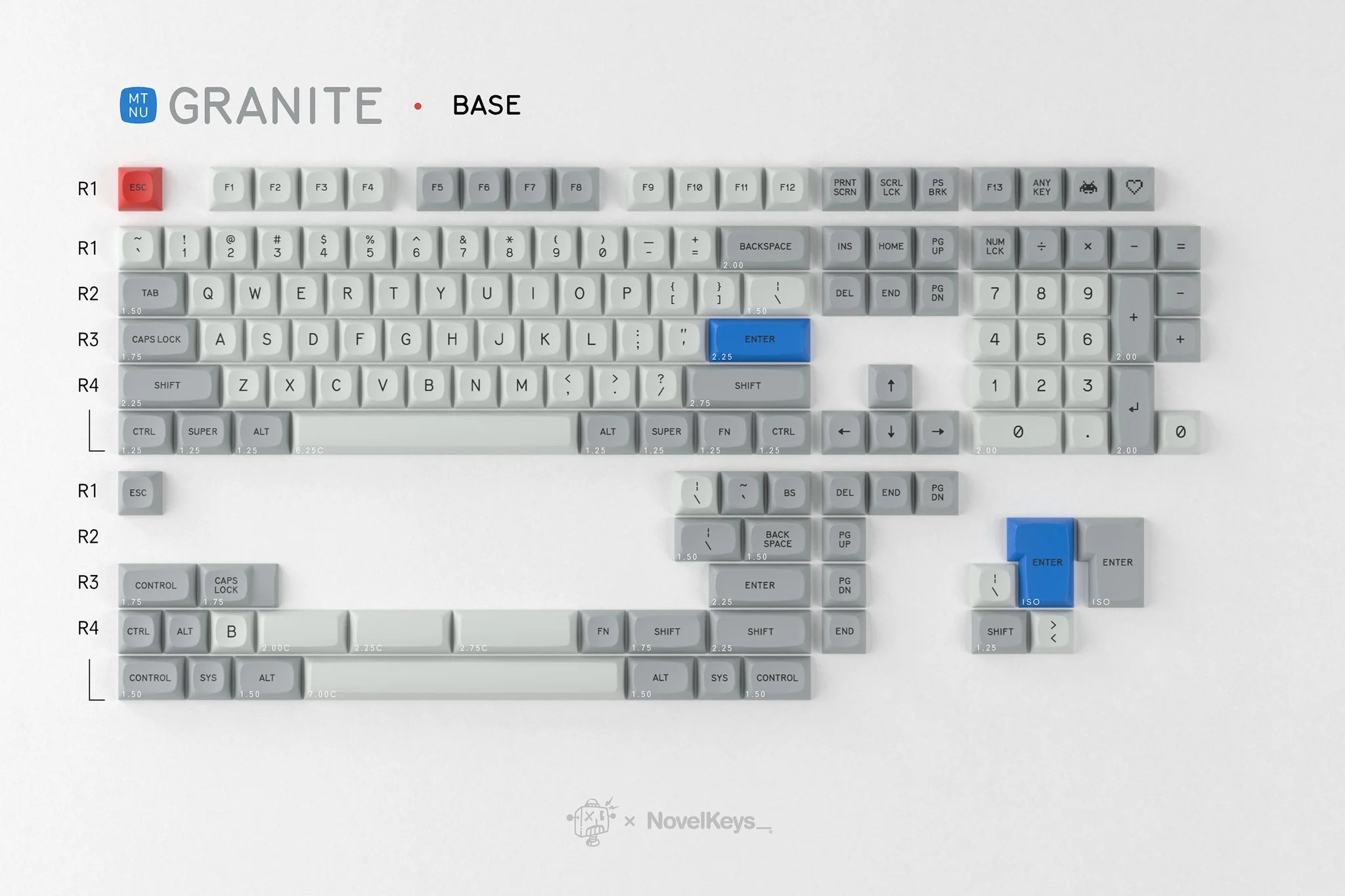 GMK MTNU Granite Keycaps