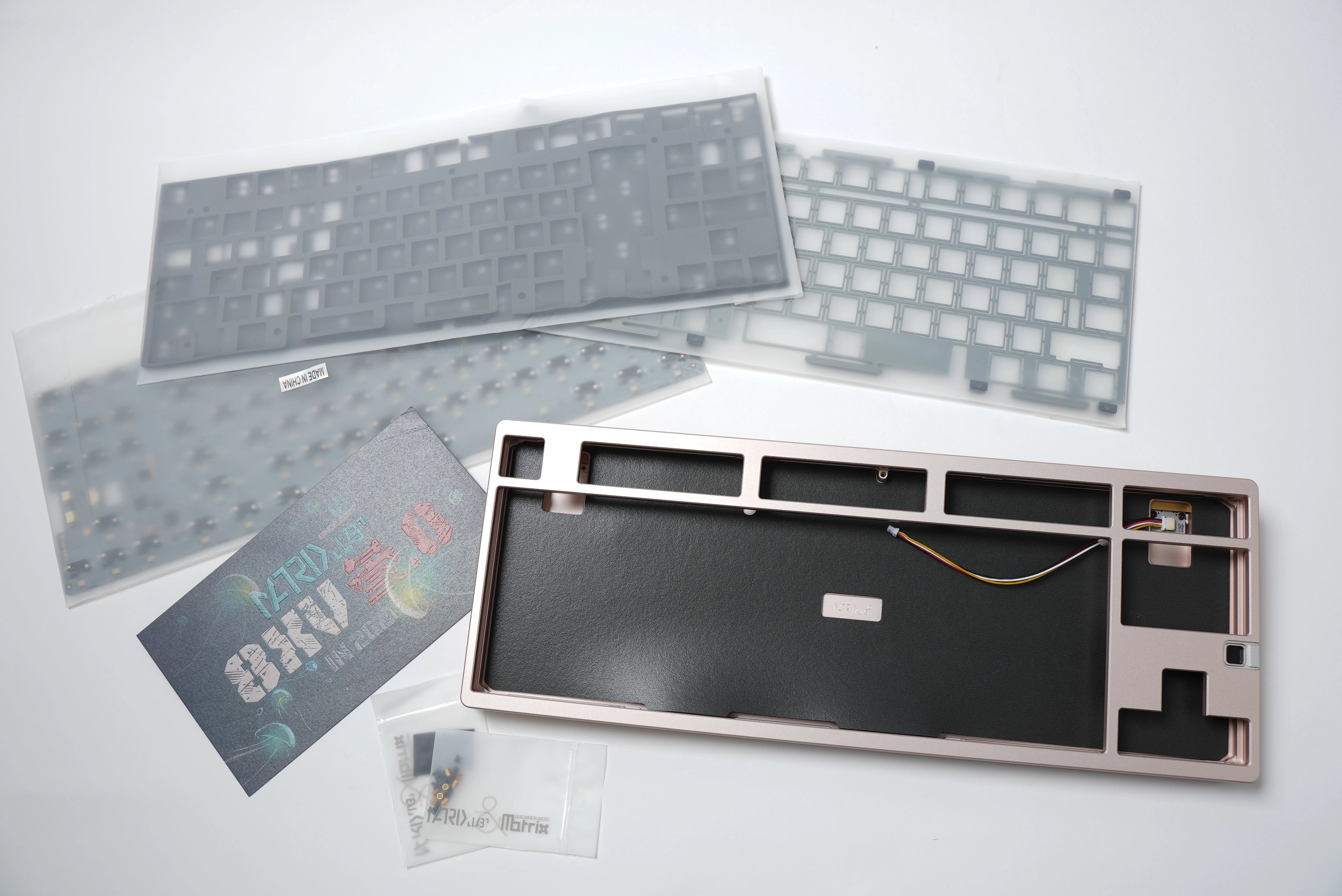 Matrix 8XV 3.0 "Eye" Keyboard - Light Pink Ano (Open Box)