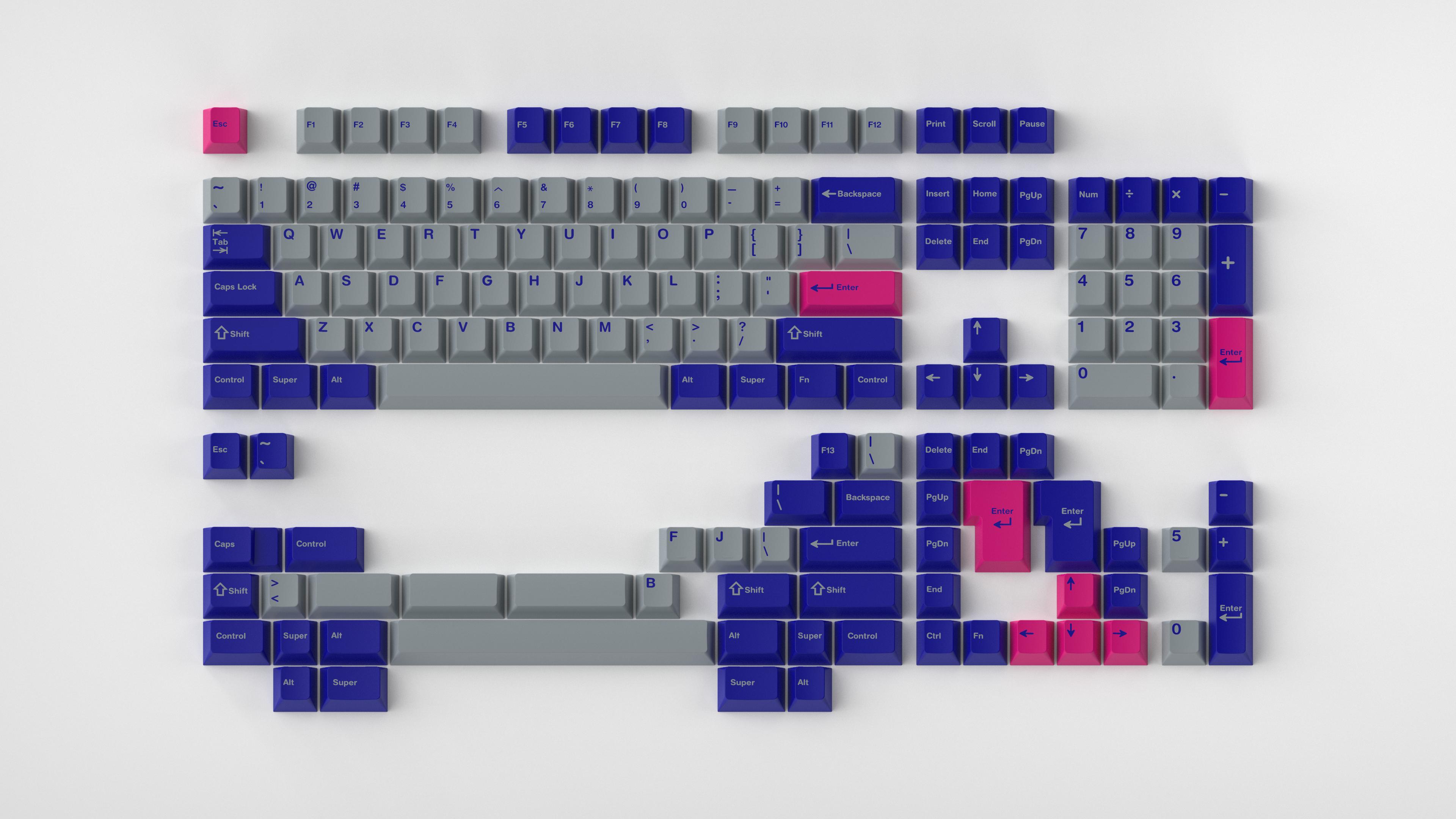 GMK CYL Cobalt Keycaps