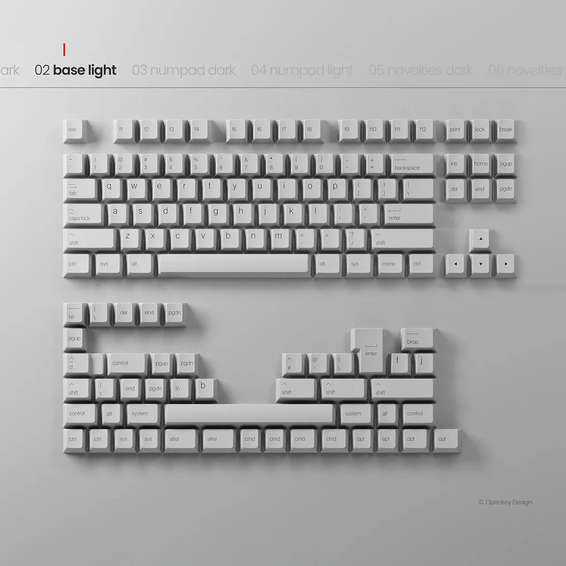 PBTfans Less but Better Dark Keycaps