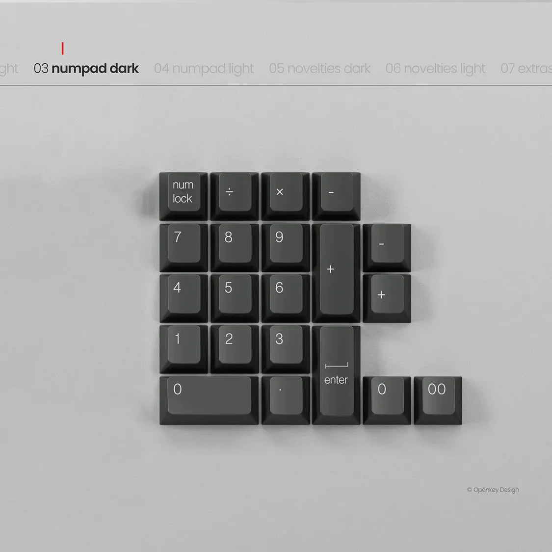 PBTfans Less but Better Dark Keycaps