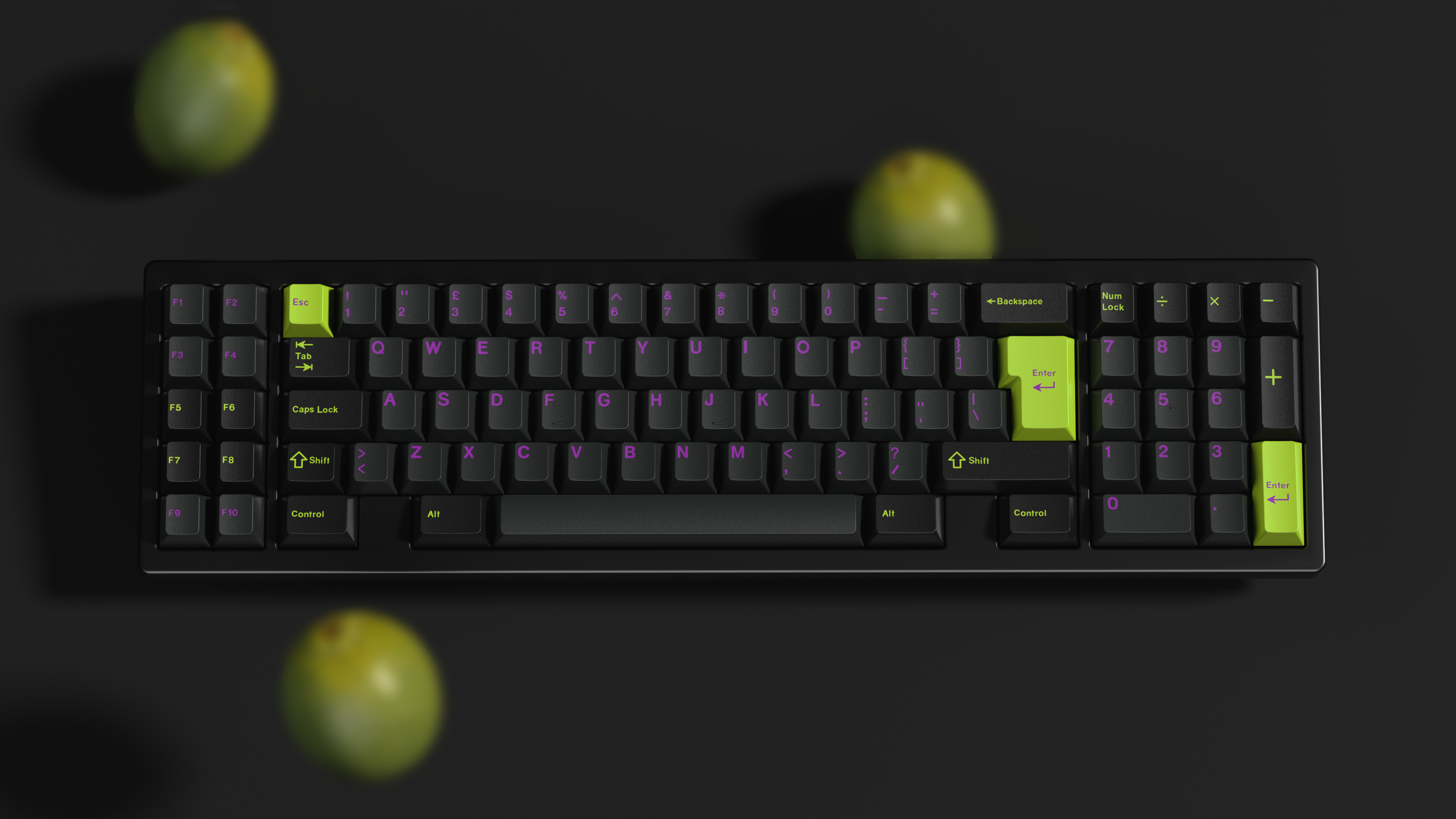 GMK CYL Evil Lime Keycaps