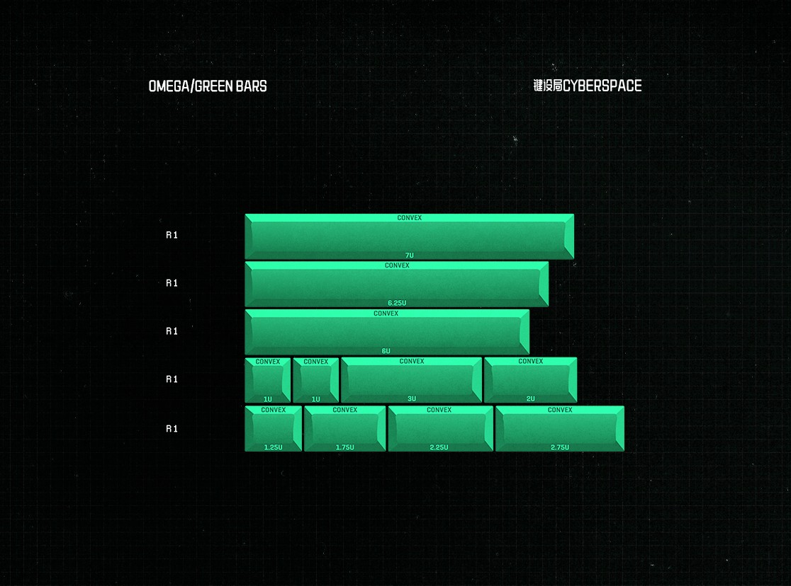 KAT Cyberspace Keycaps