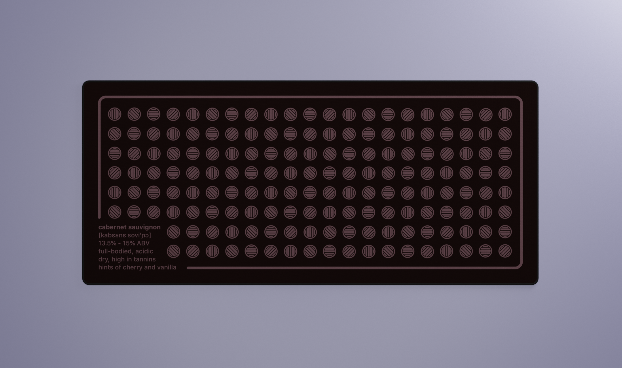 Deskmats - Infinikey Cabernet