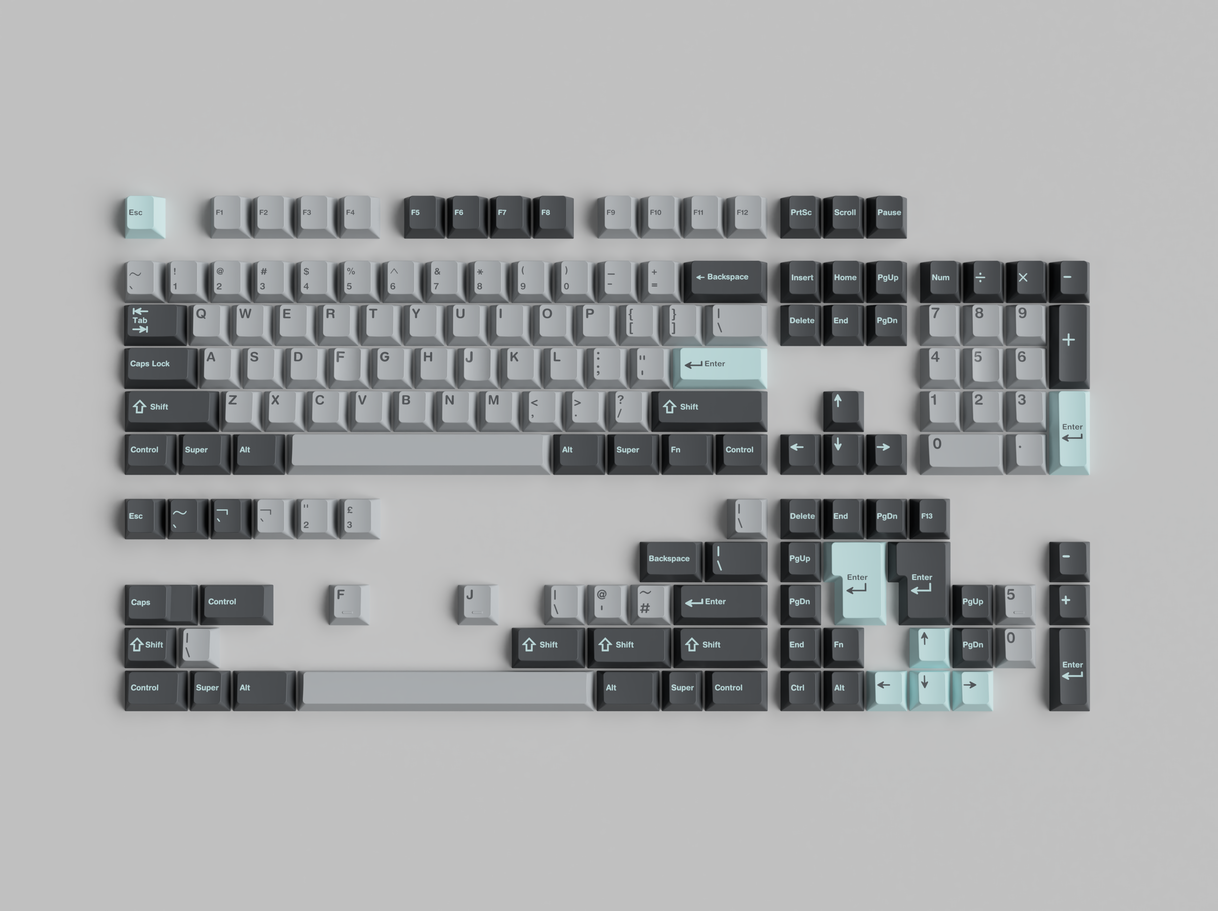 GMK CYL Rainy Day Keycaps