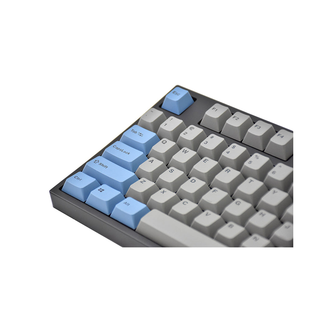 Leopold FC900R with Grey & Blue PBT Key Caps - Deskhero.ca