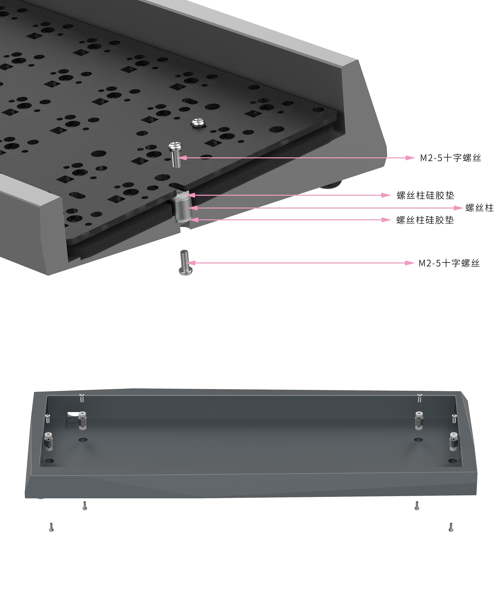 KBDFans Blade Aluminum 60% Keyboard Case