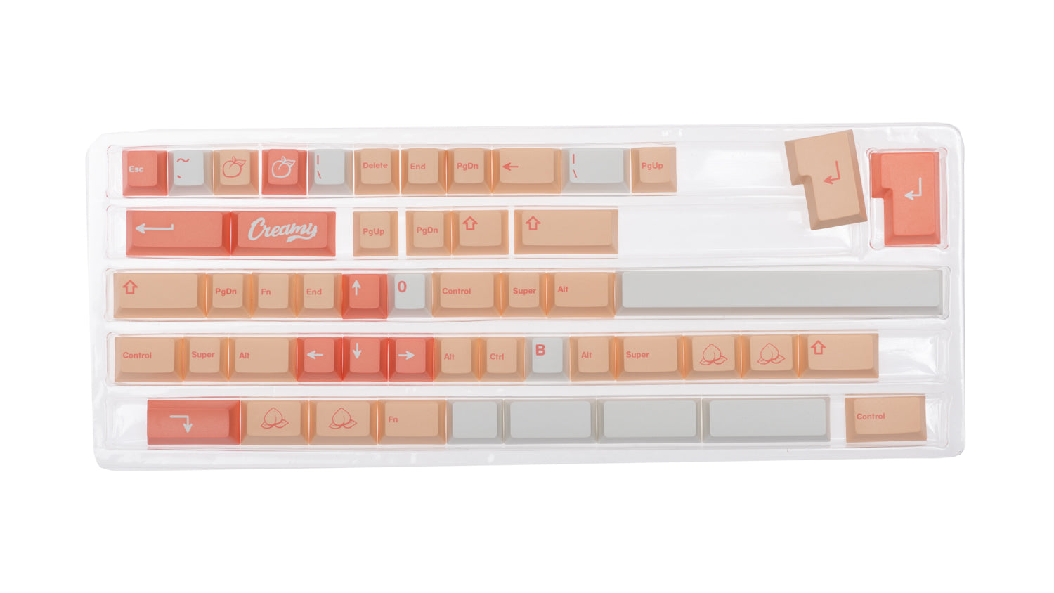 NicePBT Peaches n Cream Lite Keycaps