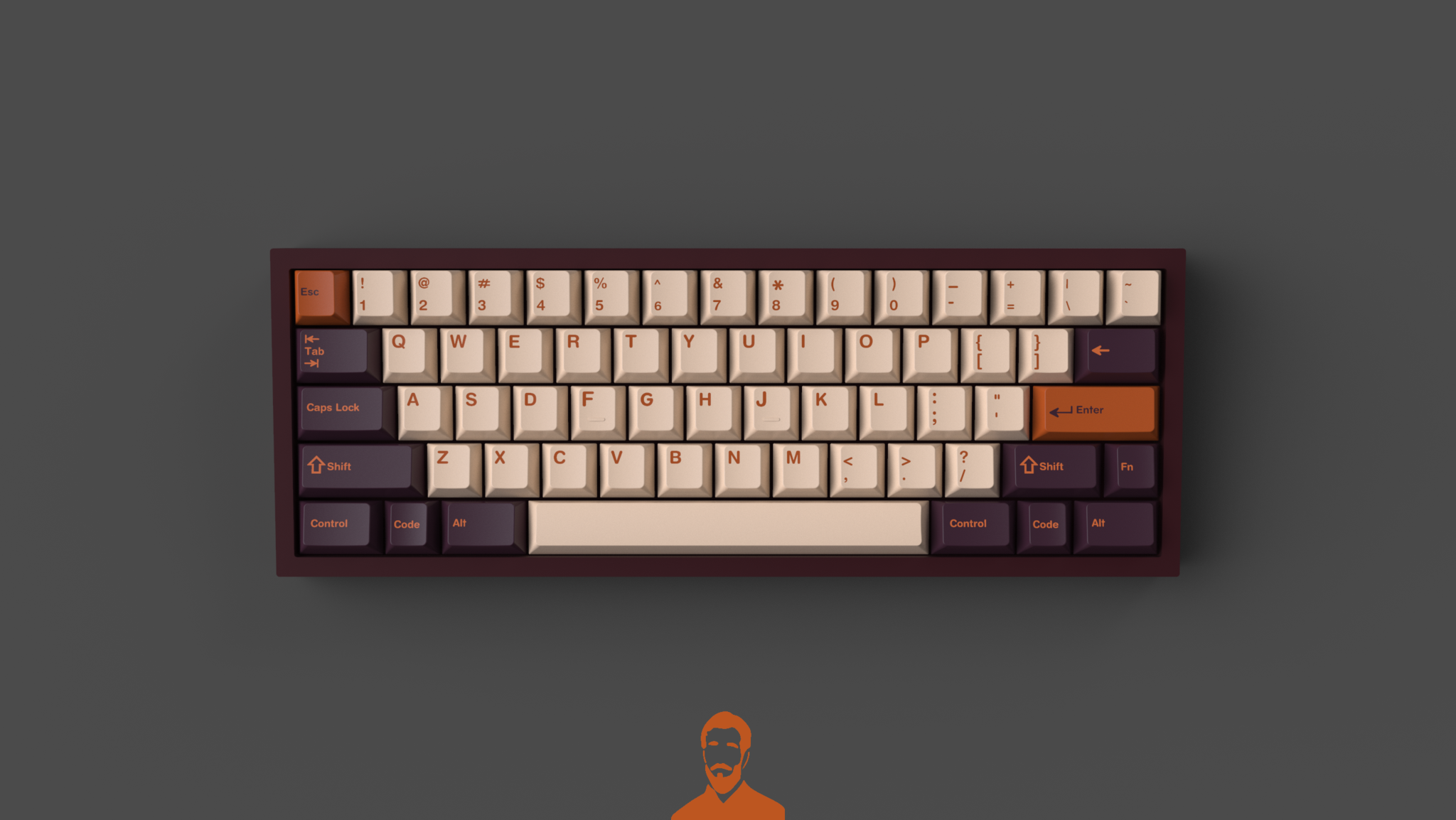 GMK Thai Tea Keycaps