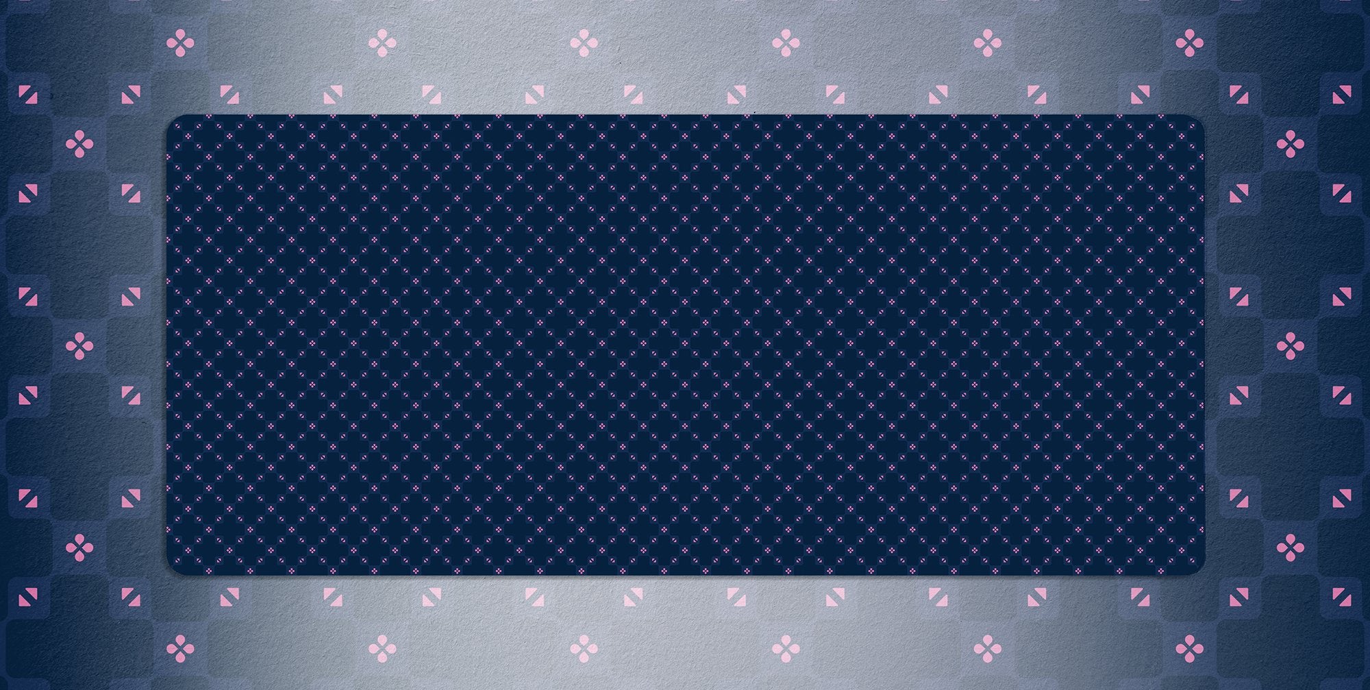 GMK Pink On Navy Deskmat