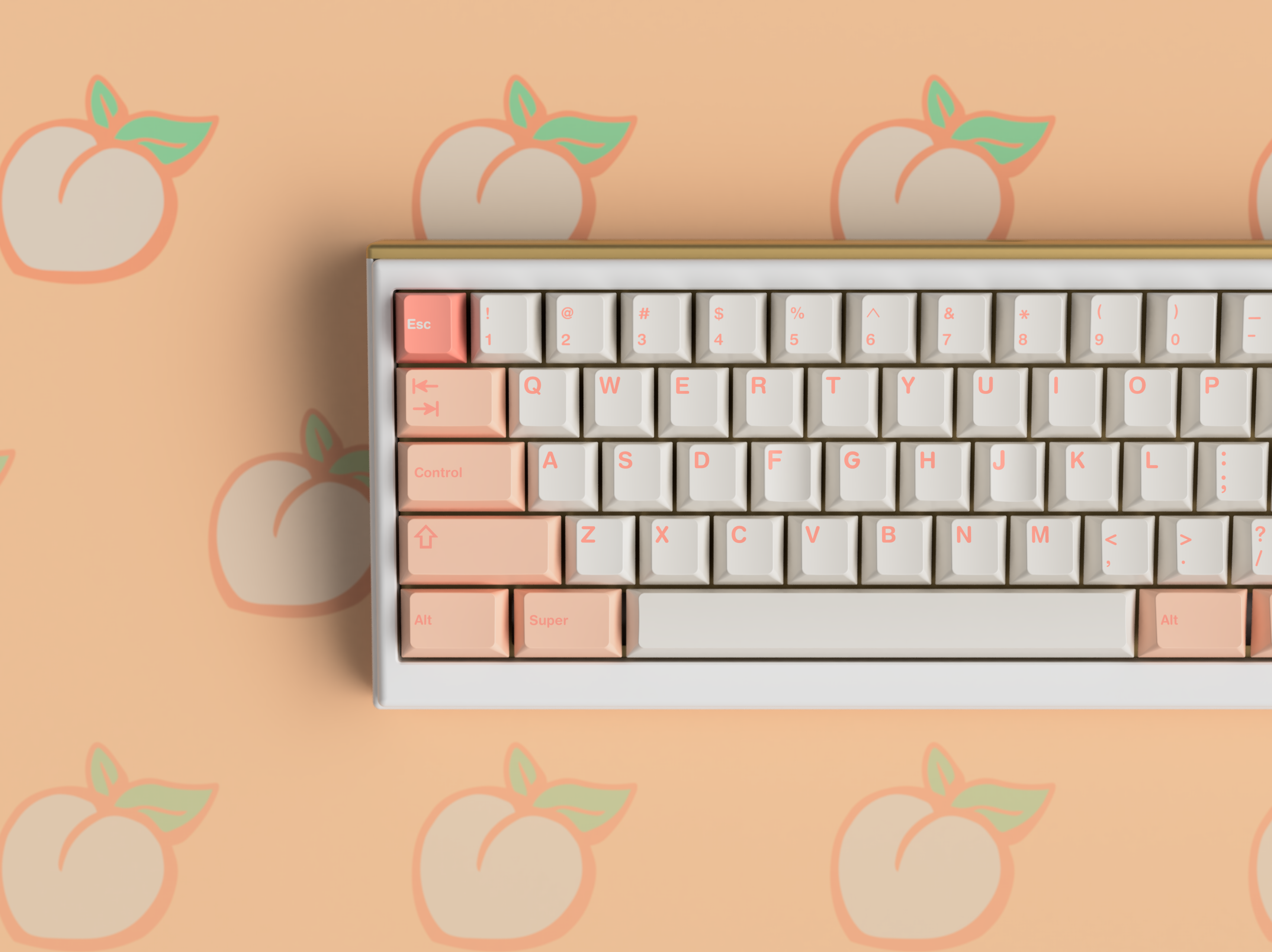 Deskmat - GMK Peaches n Cream Lite