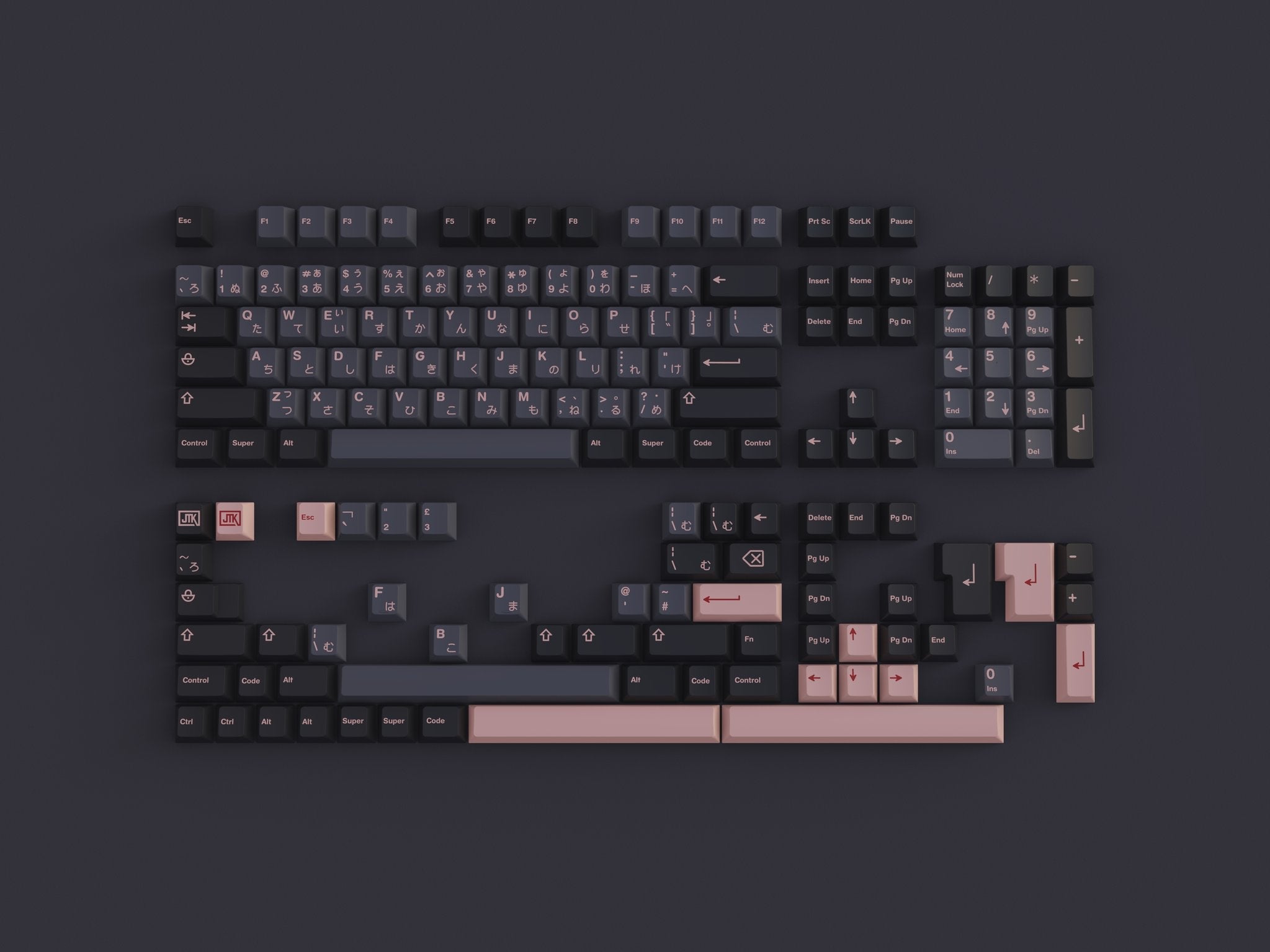 JTK Night Sakura Keycaps