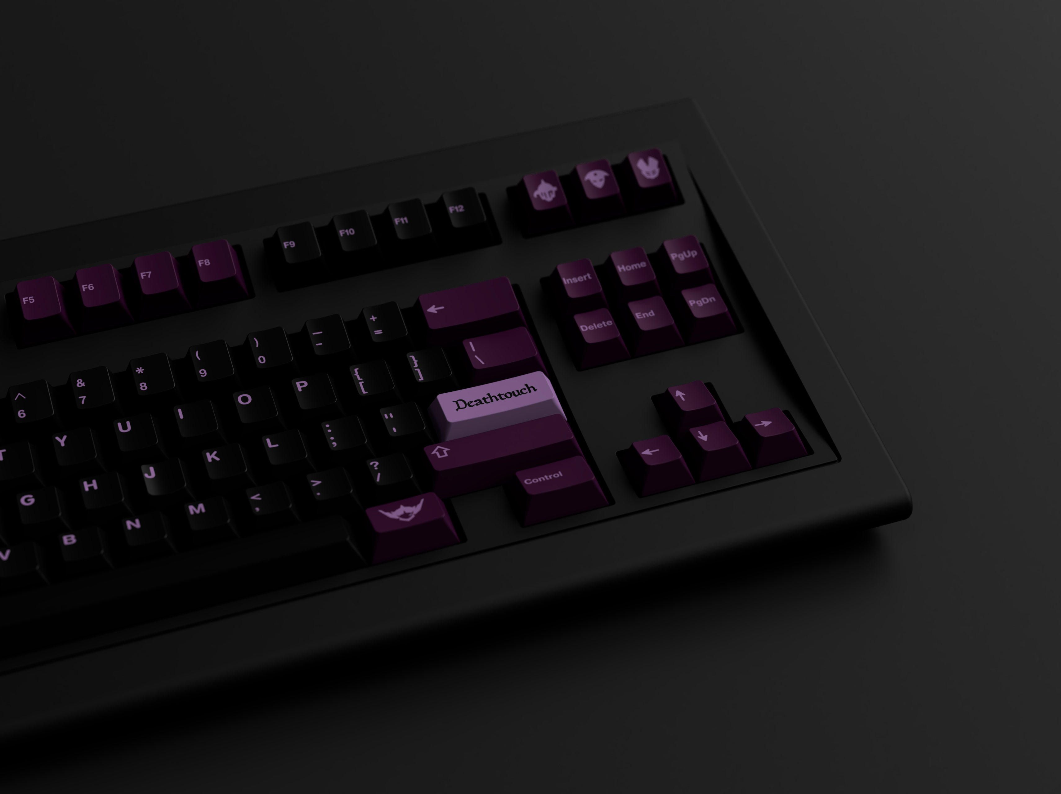 GMK CYL Black Lotus Keycaps