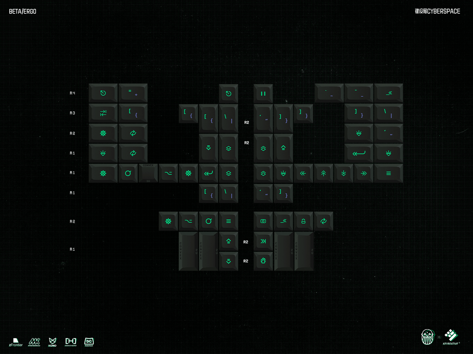 KAT Cyberspace Keycaps