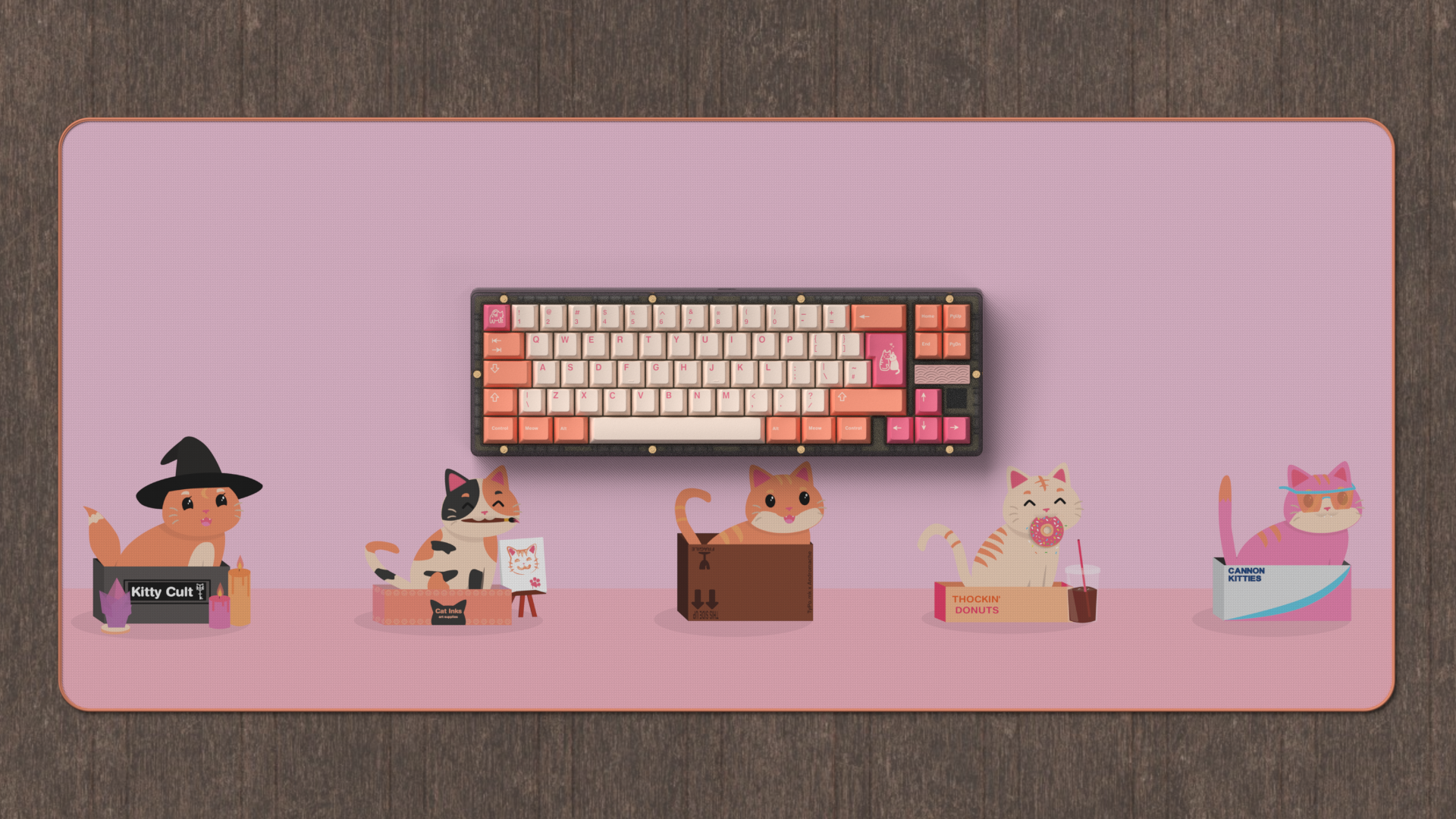 Deskmat - GMK Orange Boi