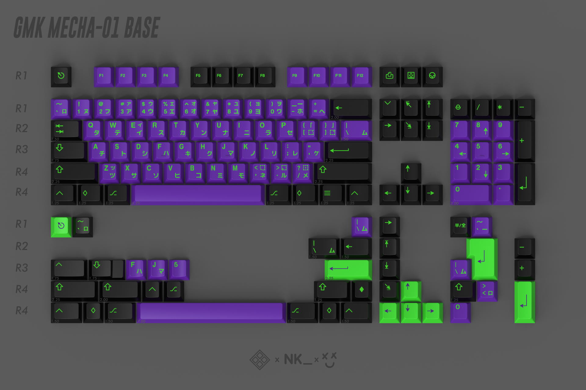 日*4様 Keycult Zero GMK Mecha-01 R2 未使用 GMK CYL Mecha-01 Keycaps