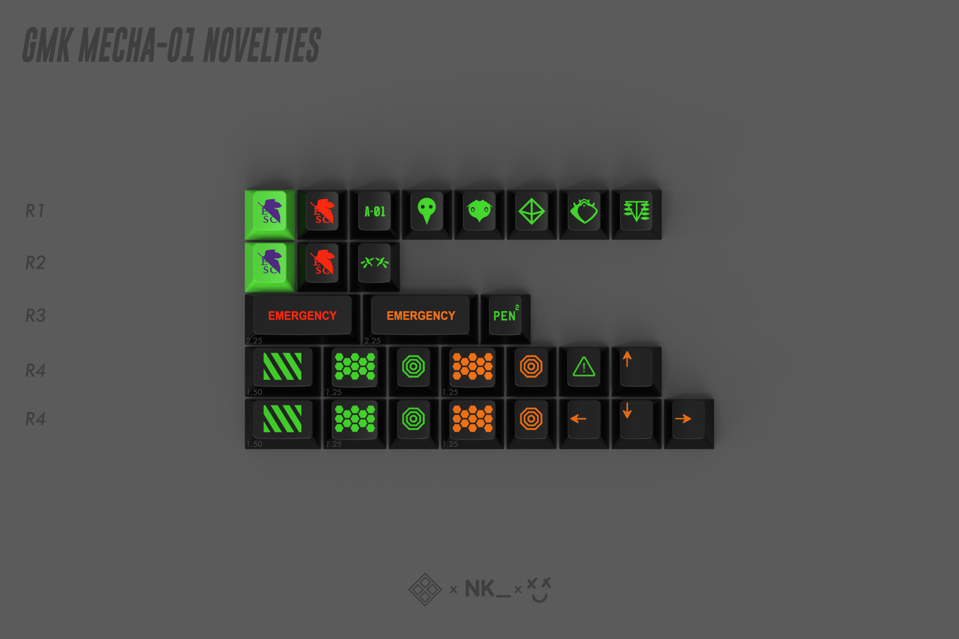 GMK CYL Mecha-01 Keycaps