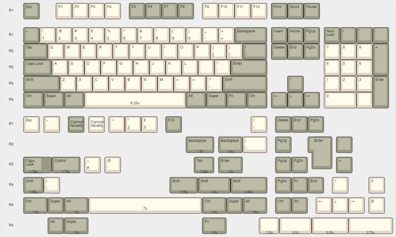 NicePBT Classic Beige Keycaps (Unvaulted)