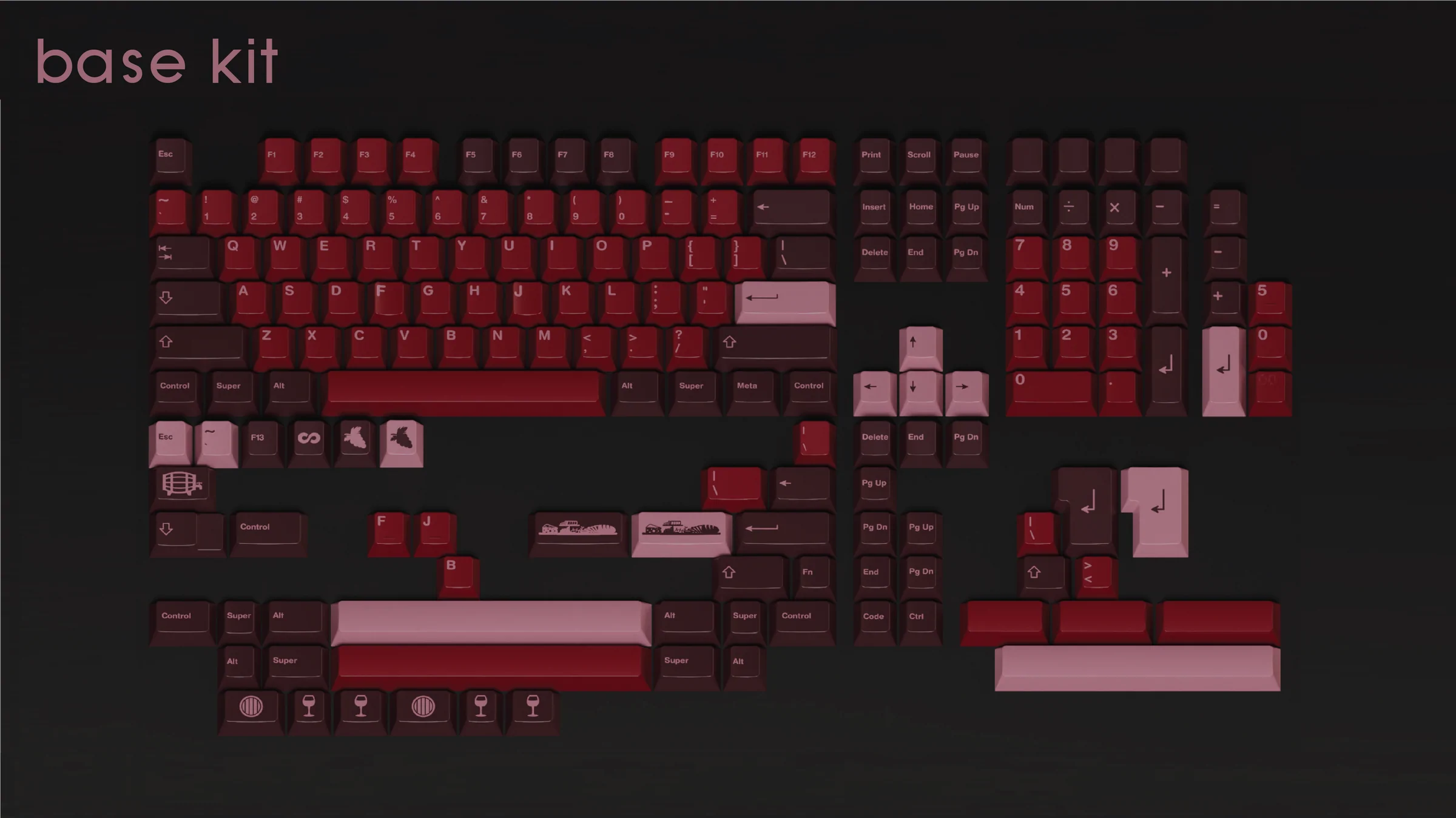 Infinikey Cabernet Keycaps