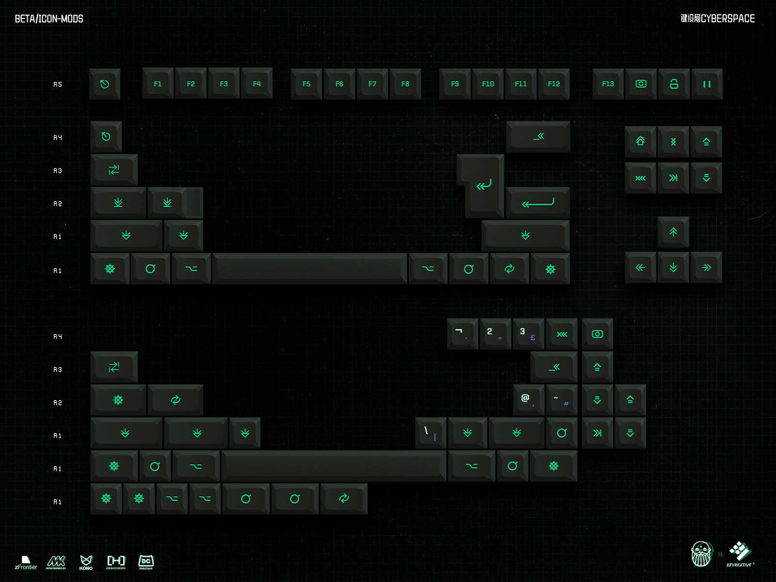 KAT Cyberspace Keycaps