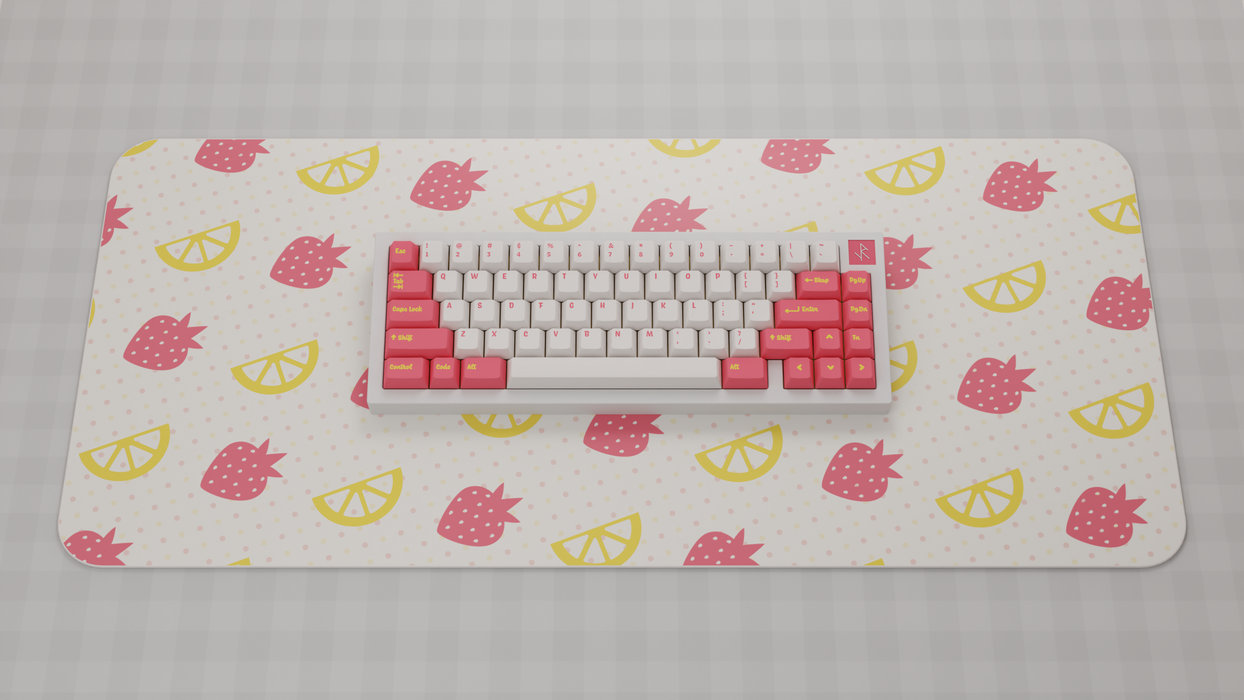 Deskmat - Infinikey Strawberry Lemonade - Extras