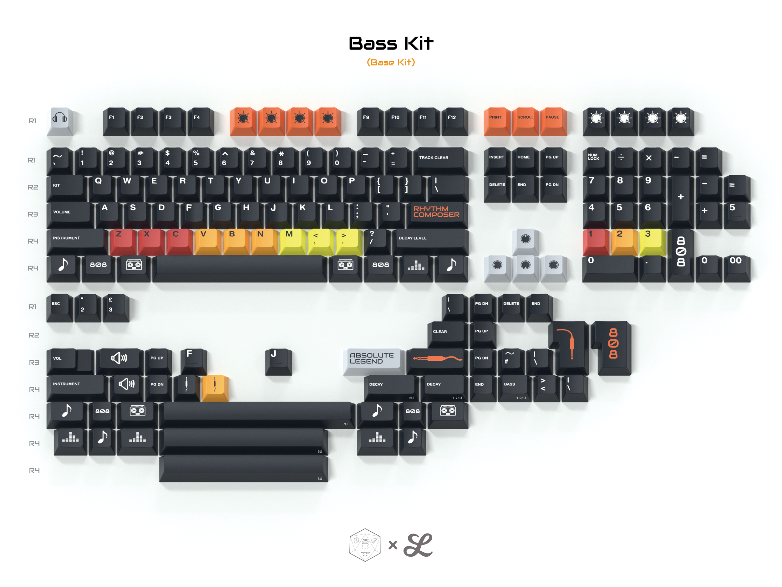 Infinikey 808-Boom Keycaps