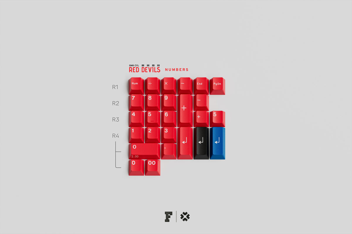 GMK CYL Red Devils Keycaps