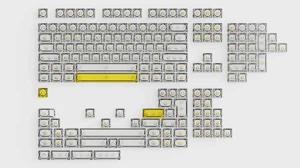 Chilkey Glazed Yellow Keycaps [Preorder]