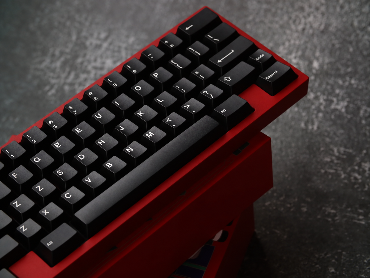 JTK White on Black Keycaps