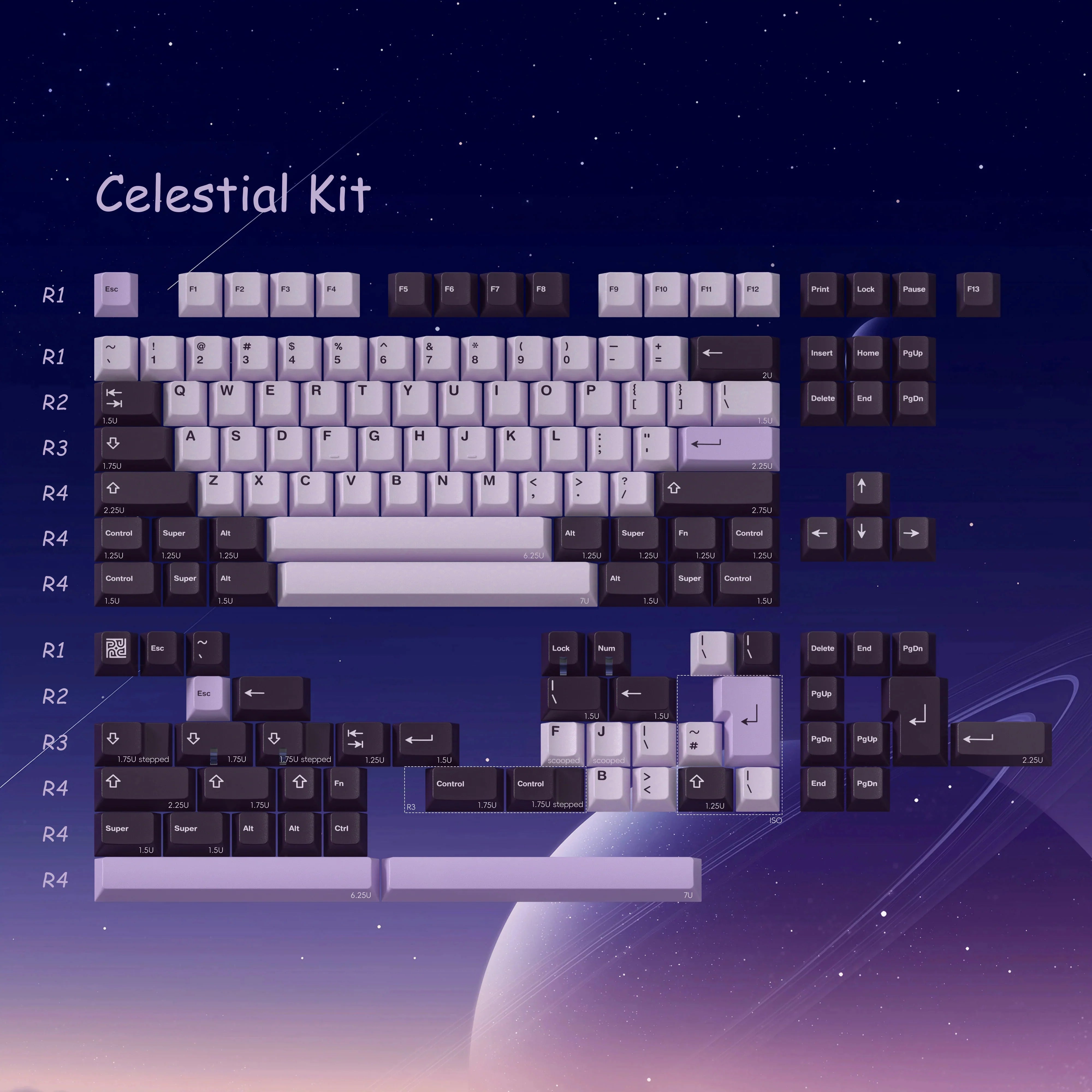 PBTfans Astraeus Keycaps