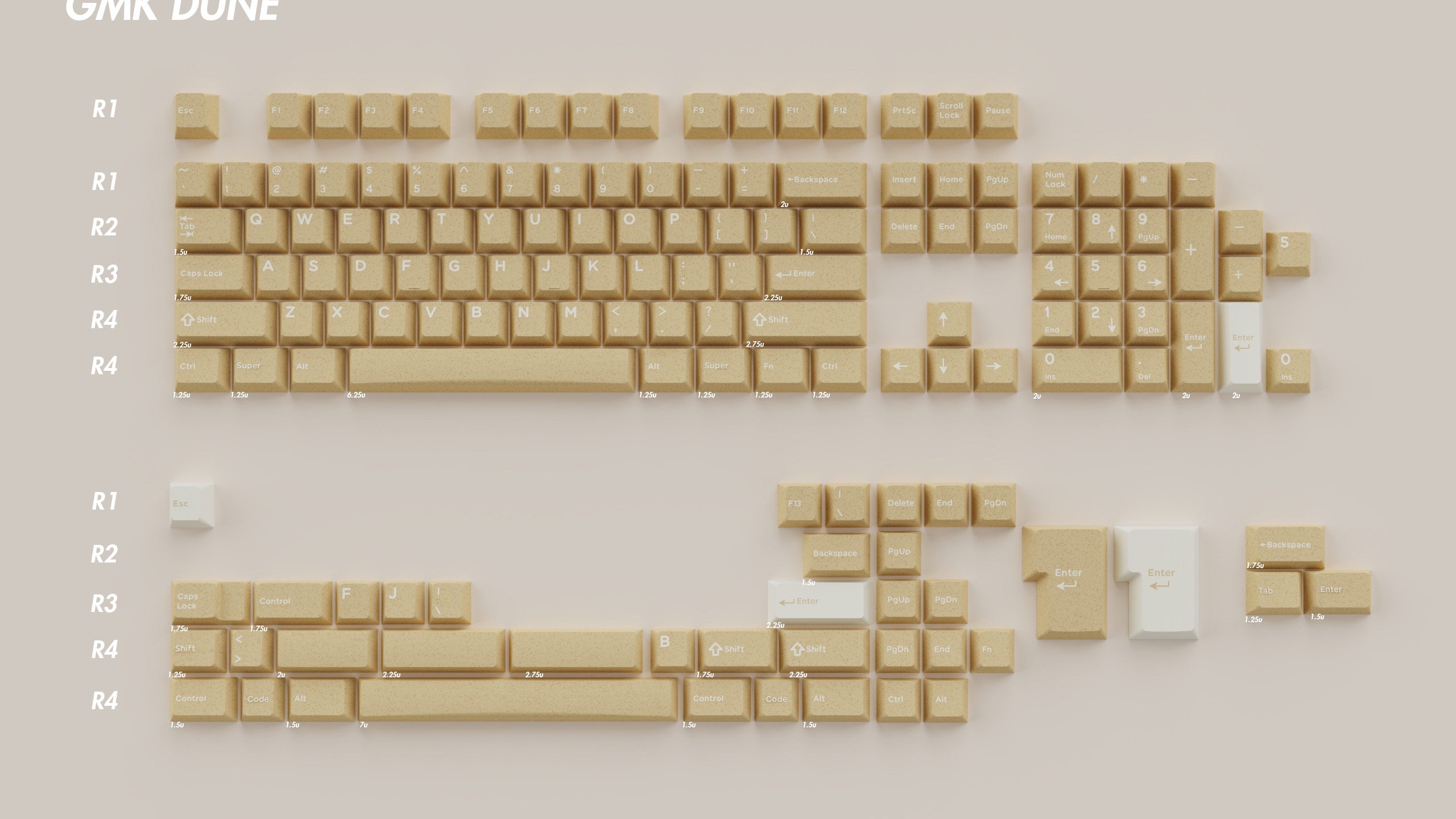 GMK CYL Dune Keycaps