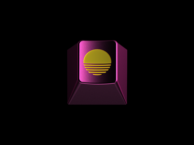 GMK Retrowave Keycaps