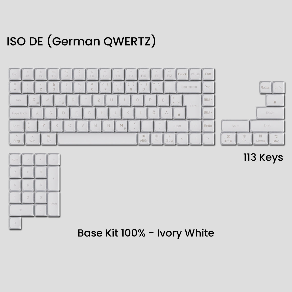 Awekeys Air Low Profile Metal Keycaps - Cherry MX