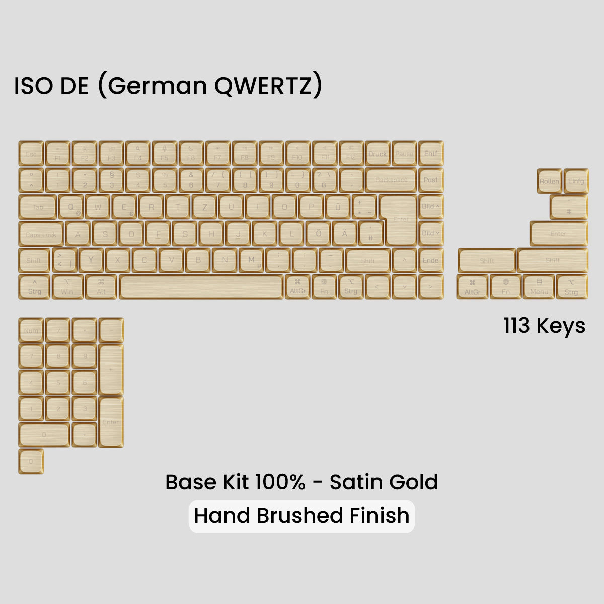 Awekeys Air Low Profile Metal Keycaps - Cherry MX