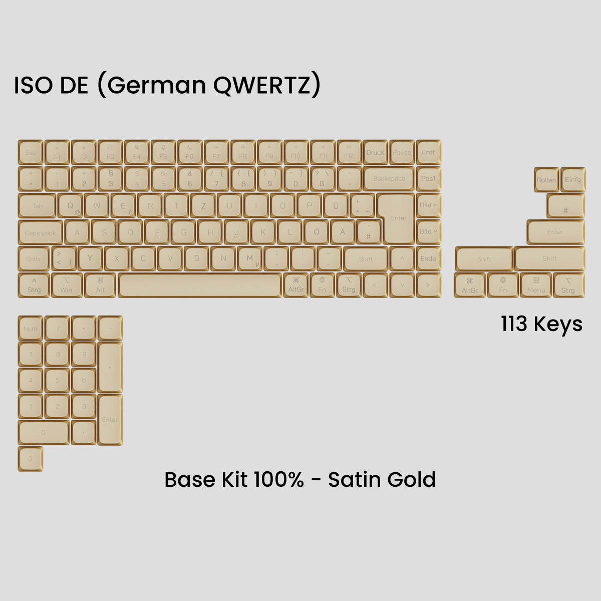 Awekeys Air Low Profile Metal Keycaps - Cherry MX