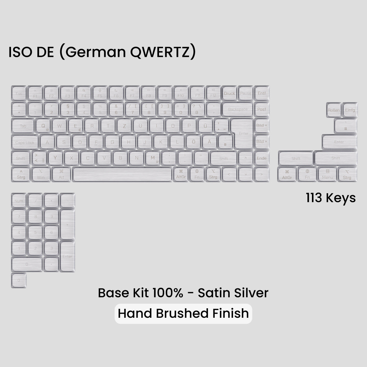 Awekeys Air Low Profile Metal Keycaps - Cherry MX
