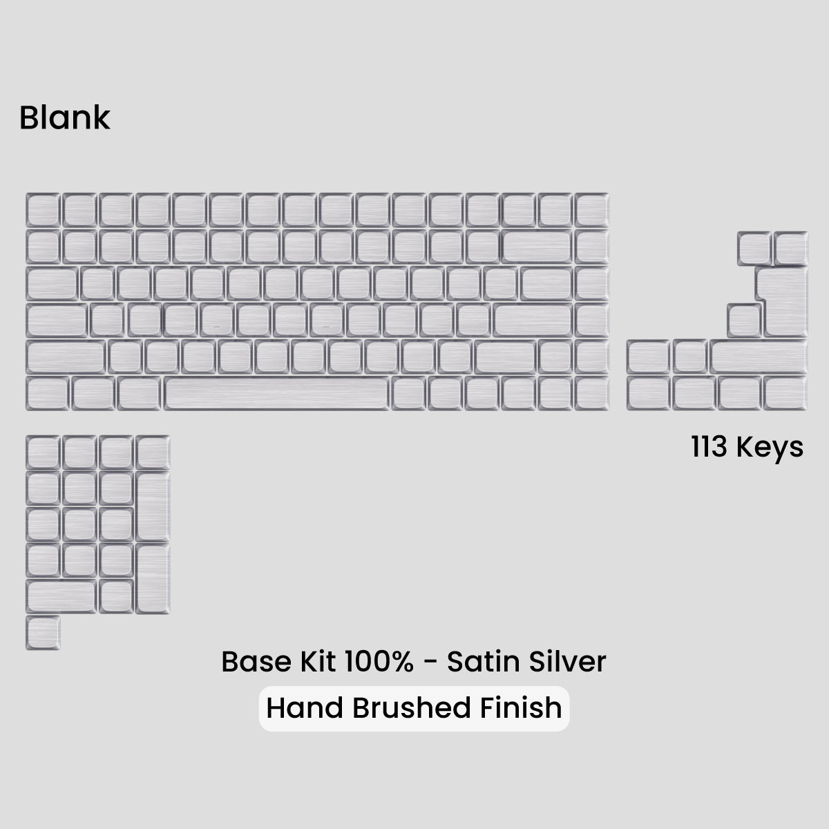 Awekeys Air Low Profile Metal Keycaps - Cherry MX