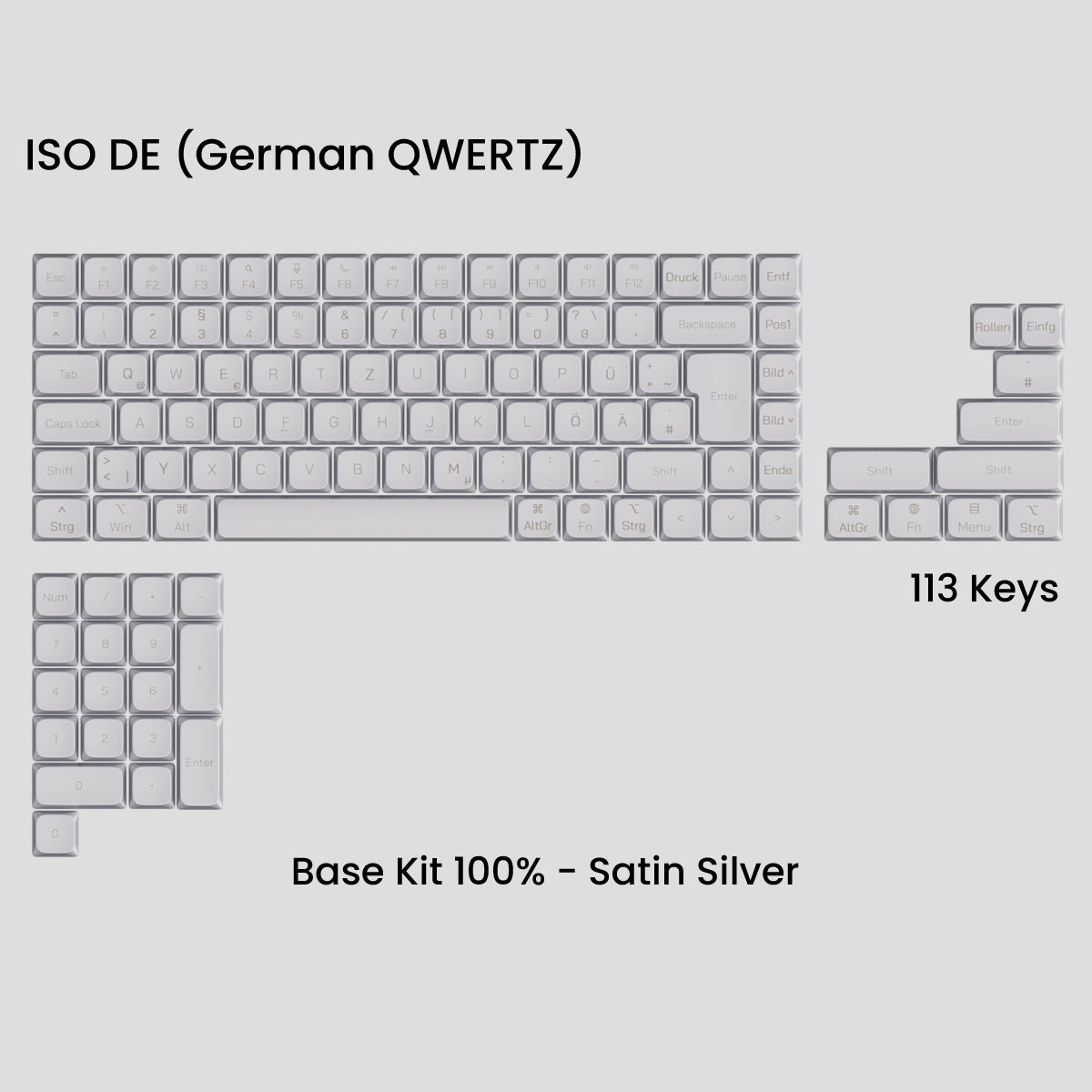 Awekeys Air Low Profile Metal Keycaps - Cherry MX