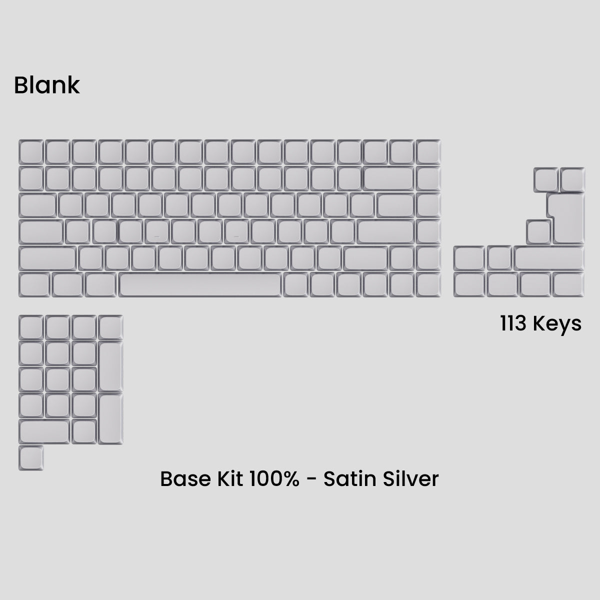 Awekeys Air Low Profile Metal Keycaps - Cherry MX
