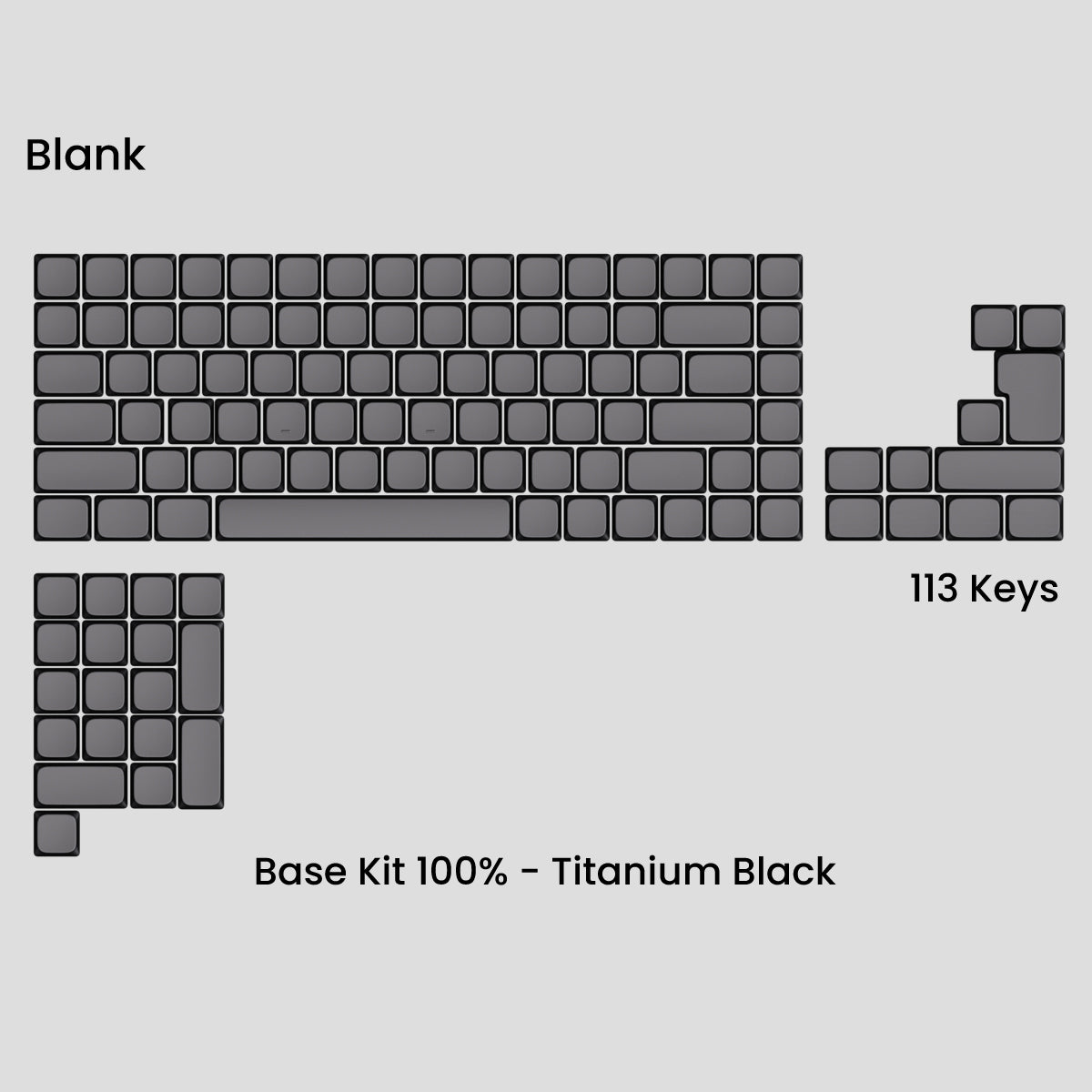 Awekeys Air Low Profile Metal Keycaps - Cherry MX