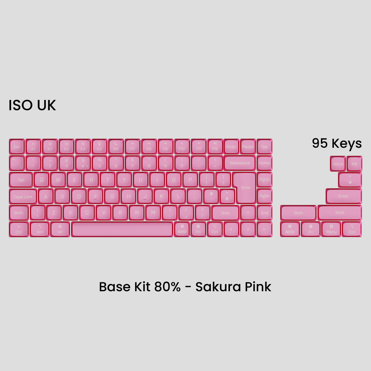 Awekeys Air Low Profile Metal Keycaps - Cherry MX